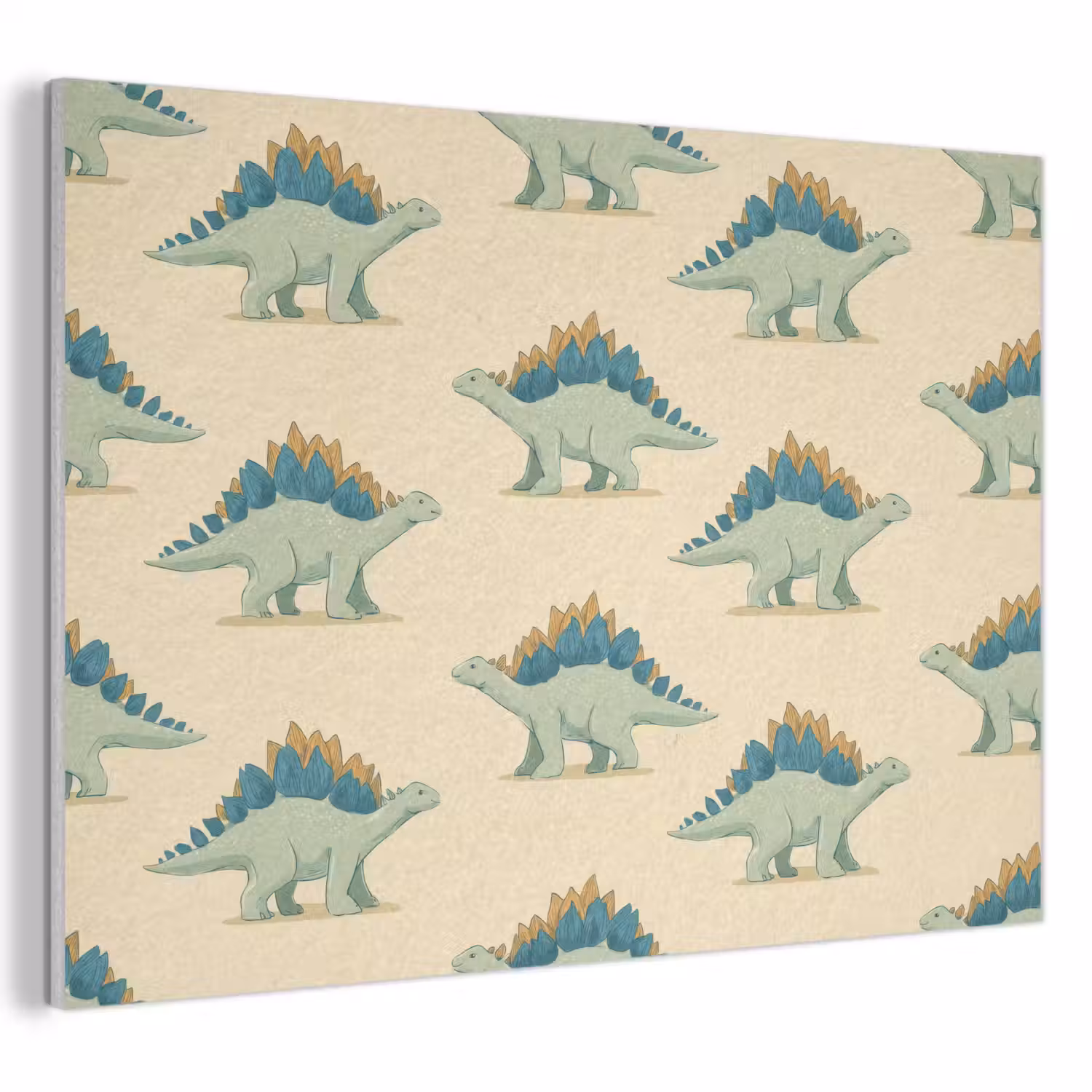 Dino - Patroon - Groen PET vilt klein 837 -3d