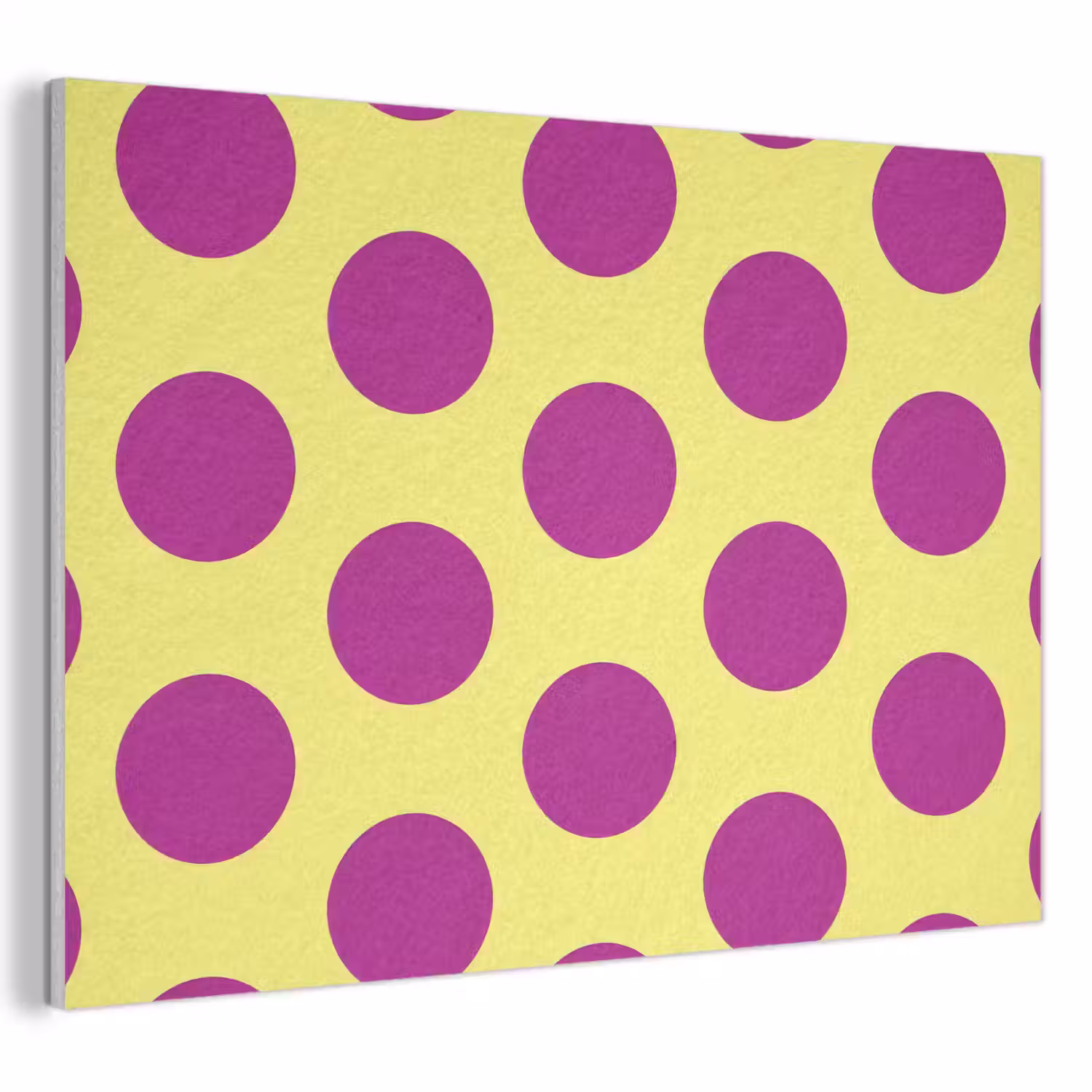 Dots - Klassiek - Geel PET vilt klein 837 -3d
