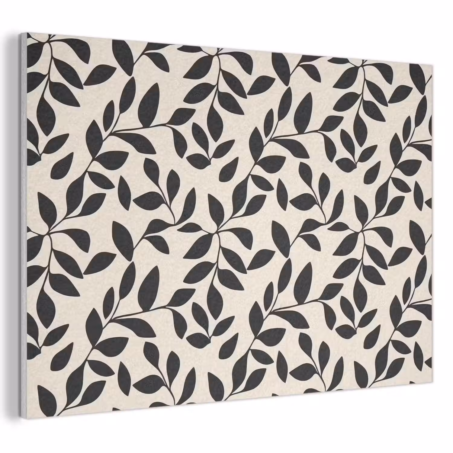 Elegant - Patroon - Zwart - Beige PET vilt klein 837 -3d