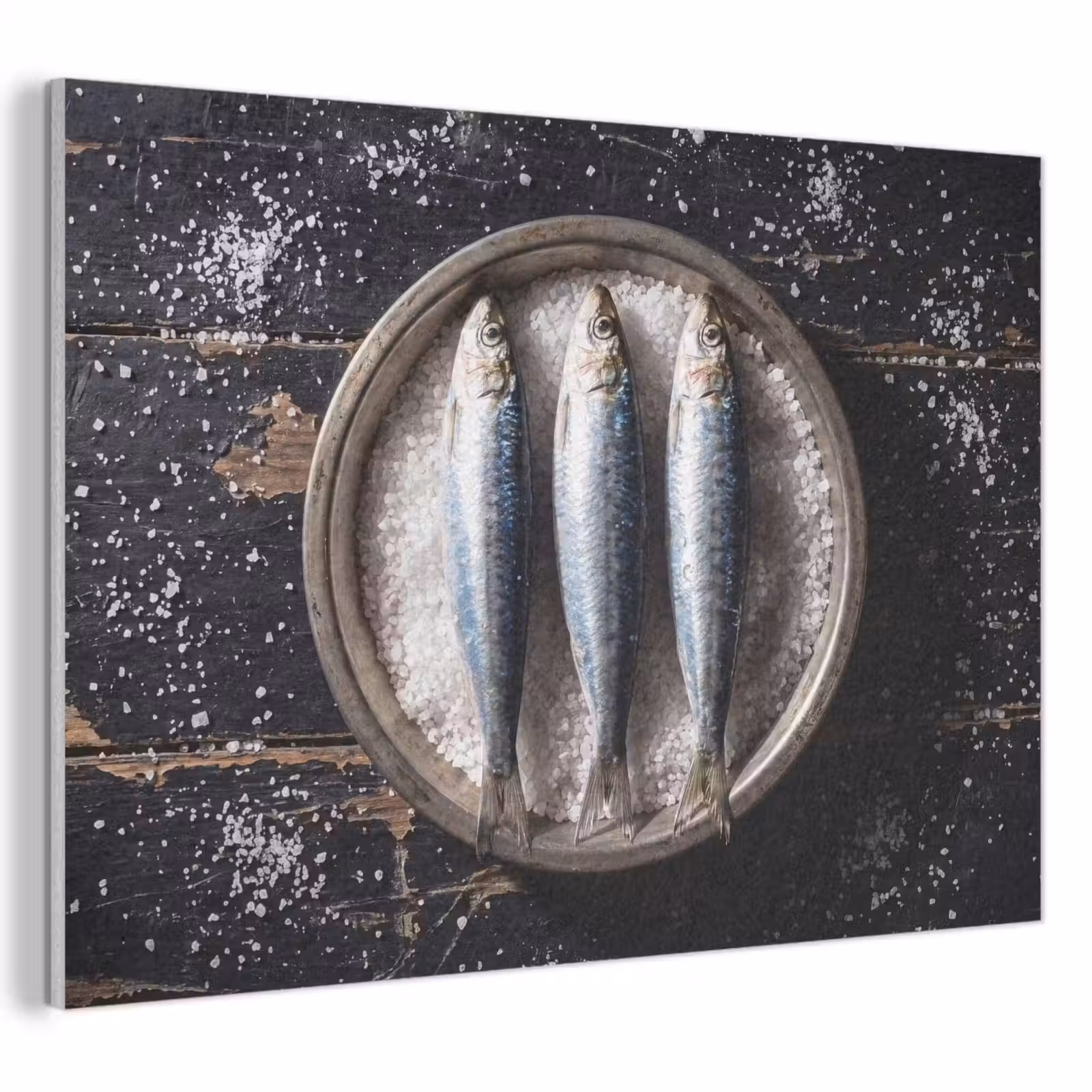 Acoustic Panel - Fish - Salt - Food - Vis - Zout - Eten PET vilt klein
