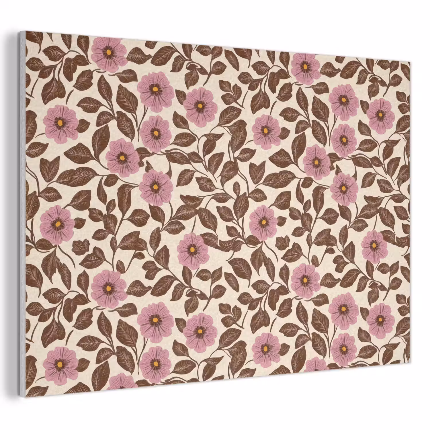 Bloemen - Bladeren - Kleurrijk PET vilt klein 837 -3d