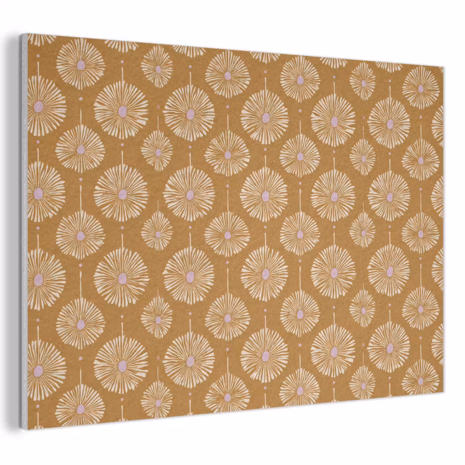 Bloemen - Modern - Oker PET vilt klein 837 -3d