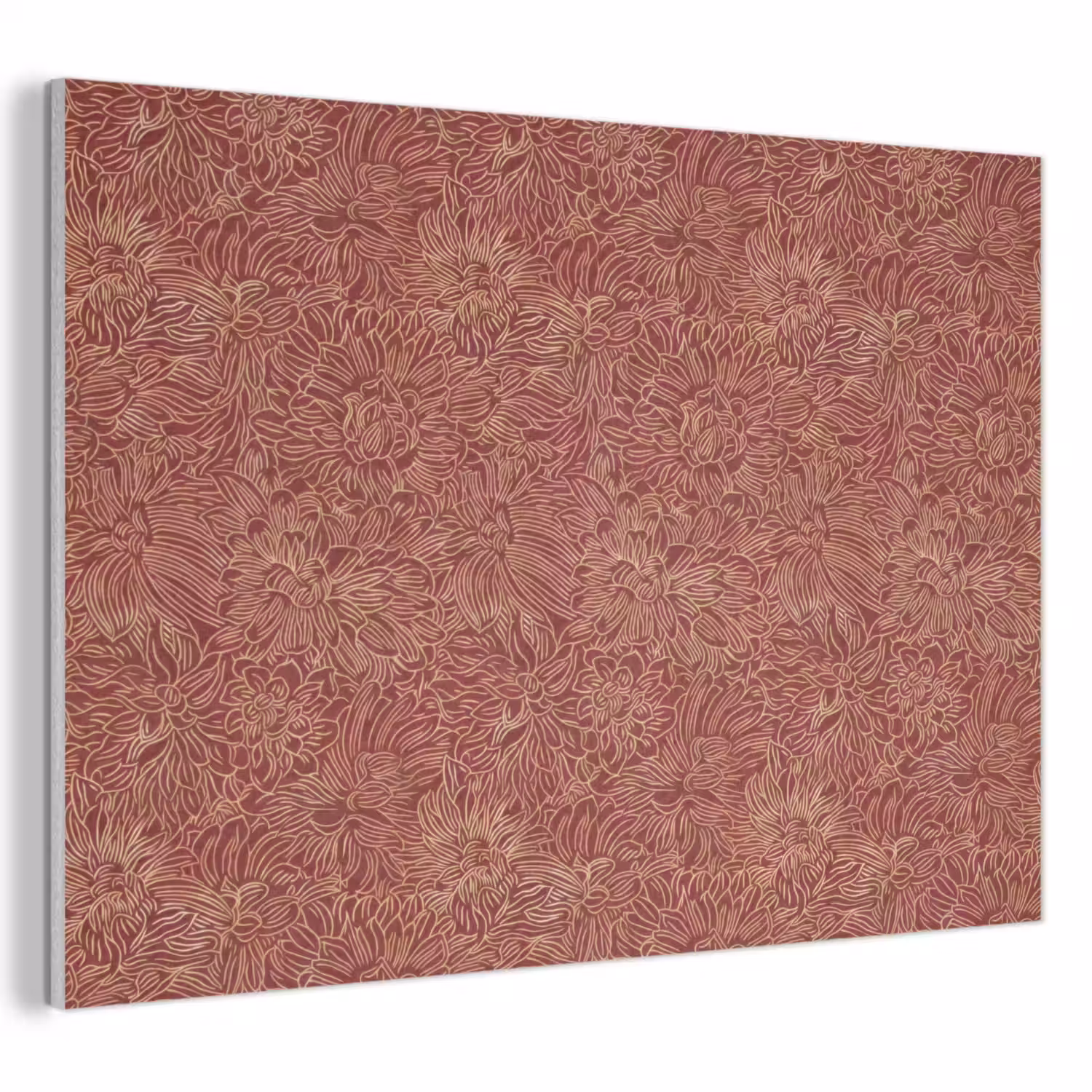 Bloemen - Motief - Rood PET vilt klein 837 -3d