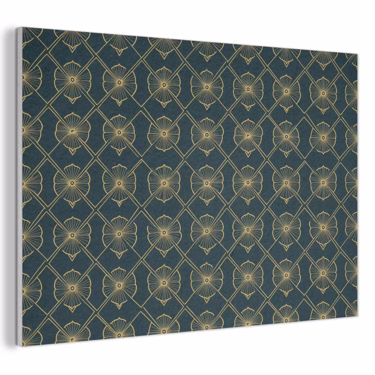 Geometrisch - Elegant - Groen PET vilt klein 837 -3d