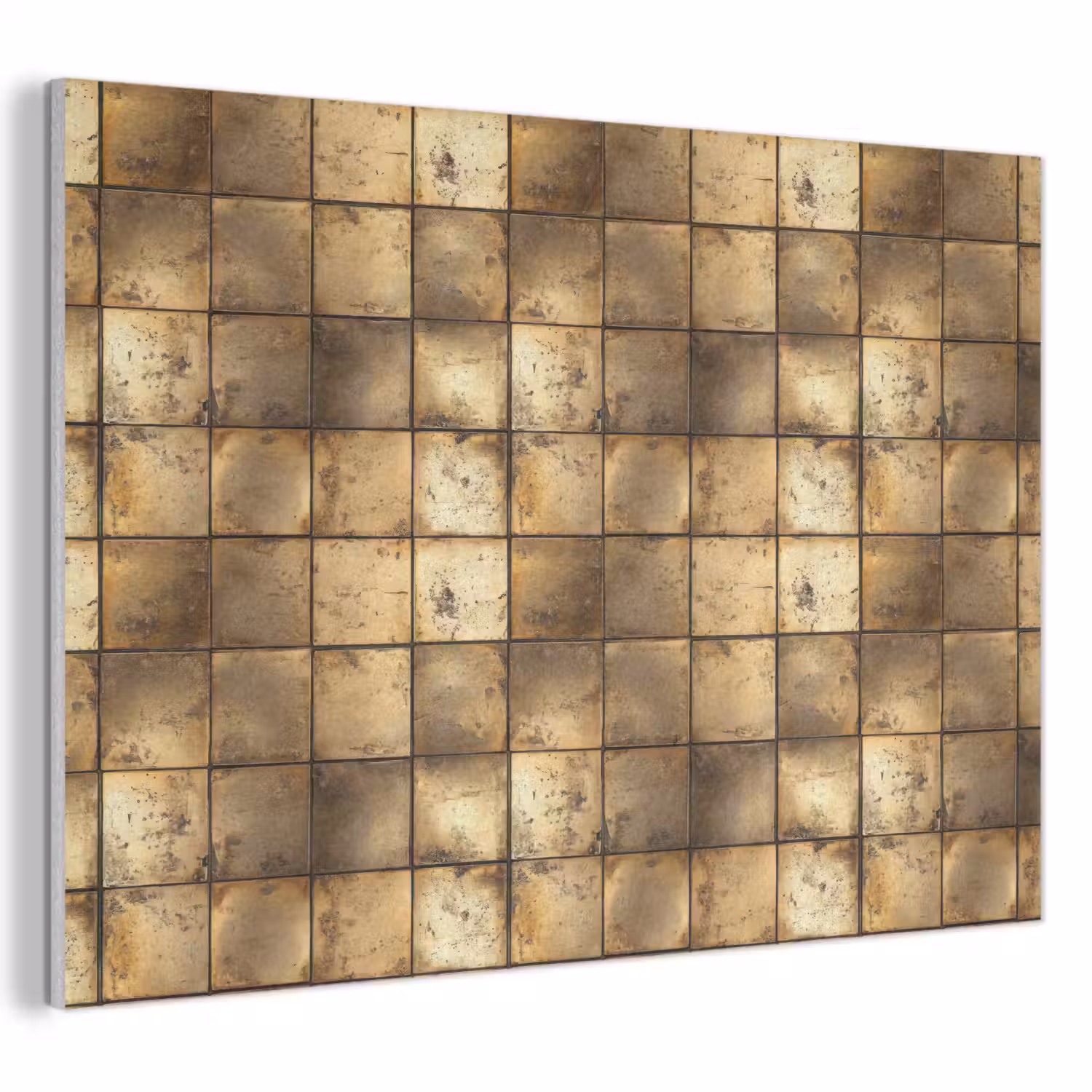 Geometrisch - Tegels - Goud PET vilt klein 837 -3d