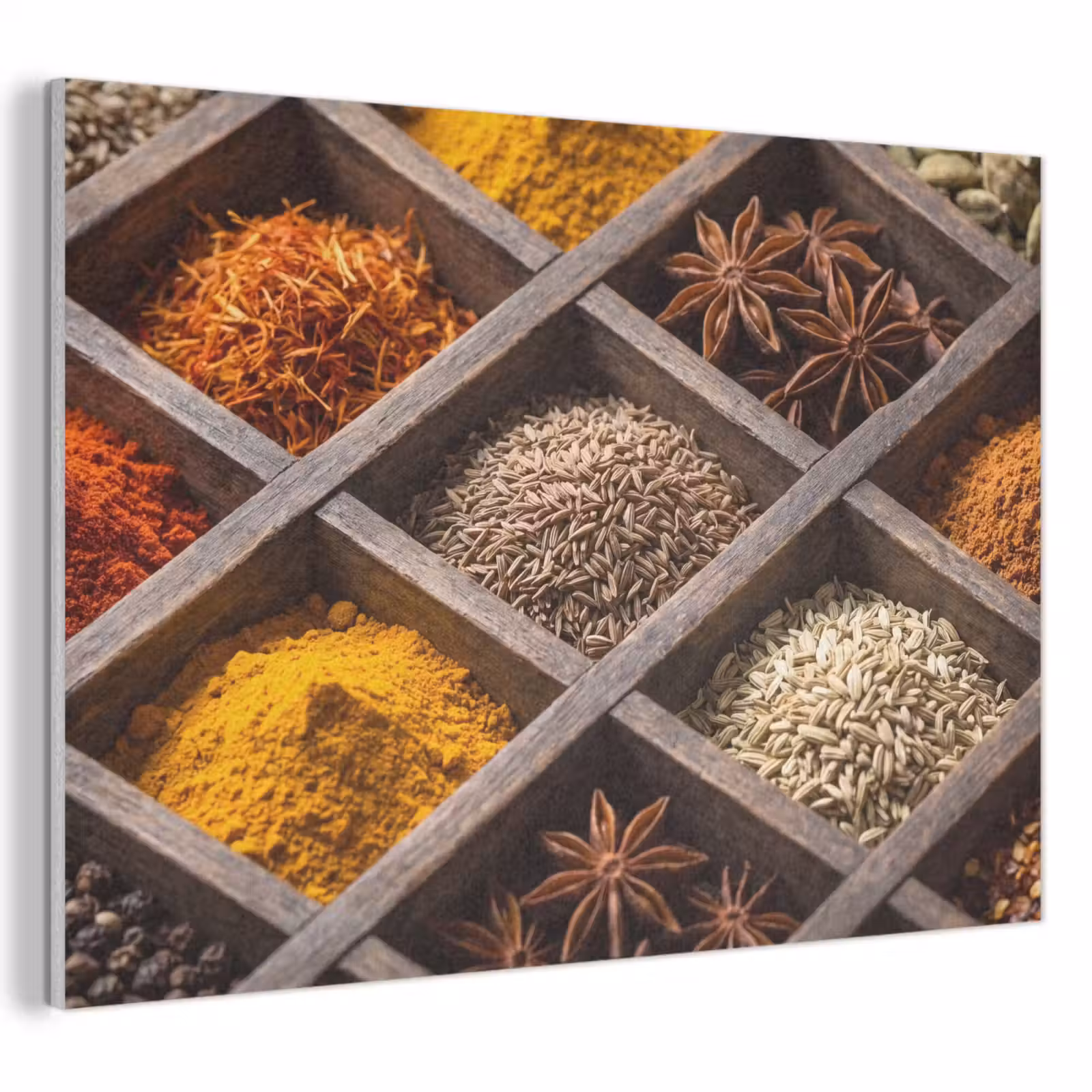 Acoustic Panel - Herbs - Wood - Food - Kruiden - Houten - Eten PET vilt klein