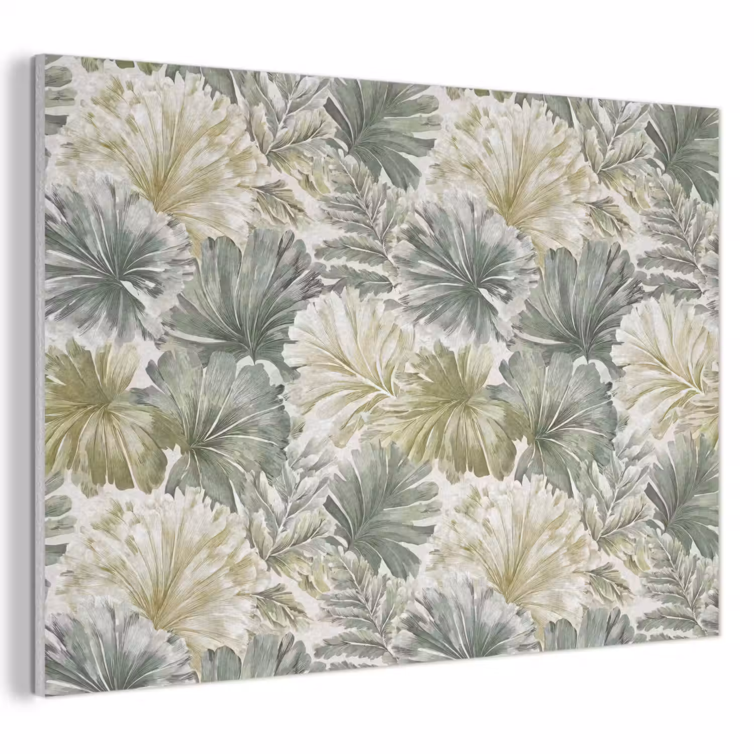 Bladeren - Botanisch - Groen PET vilt klein 837 -3d