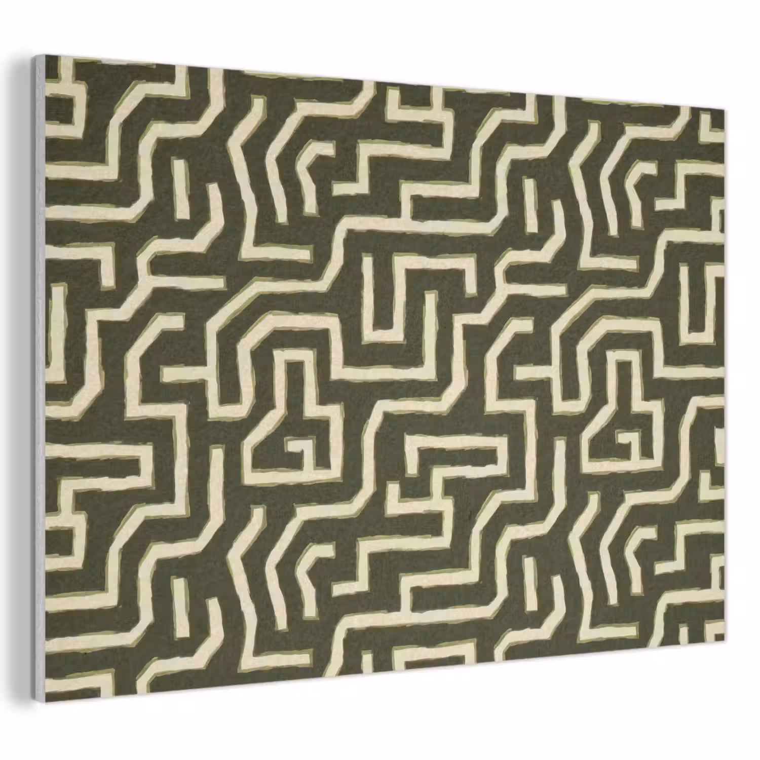 Lijnen - Abstract - Groen PET vilt klein 837 -3d