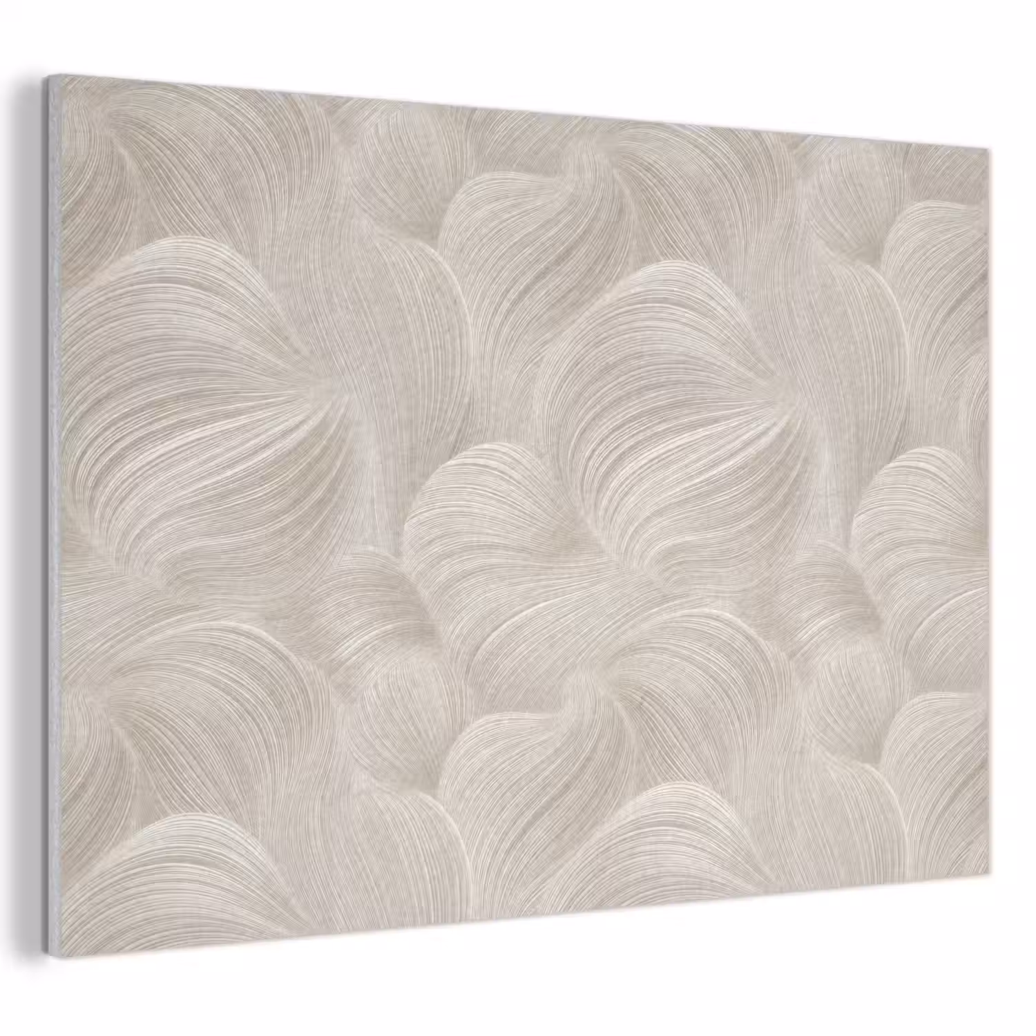 Lijnen - Waaier - Beige PET vilt klein 837 -3d