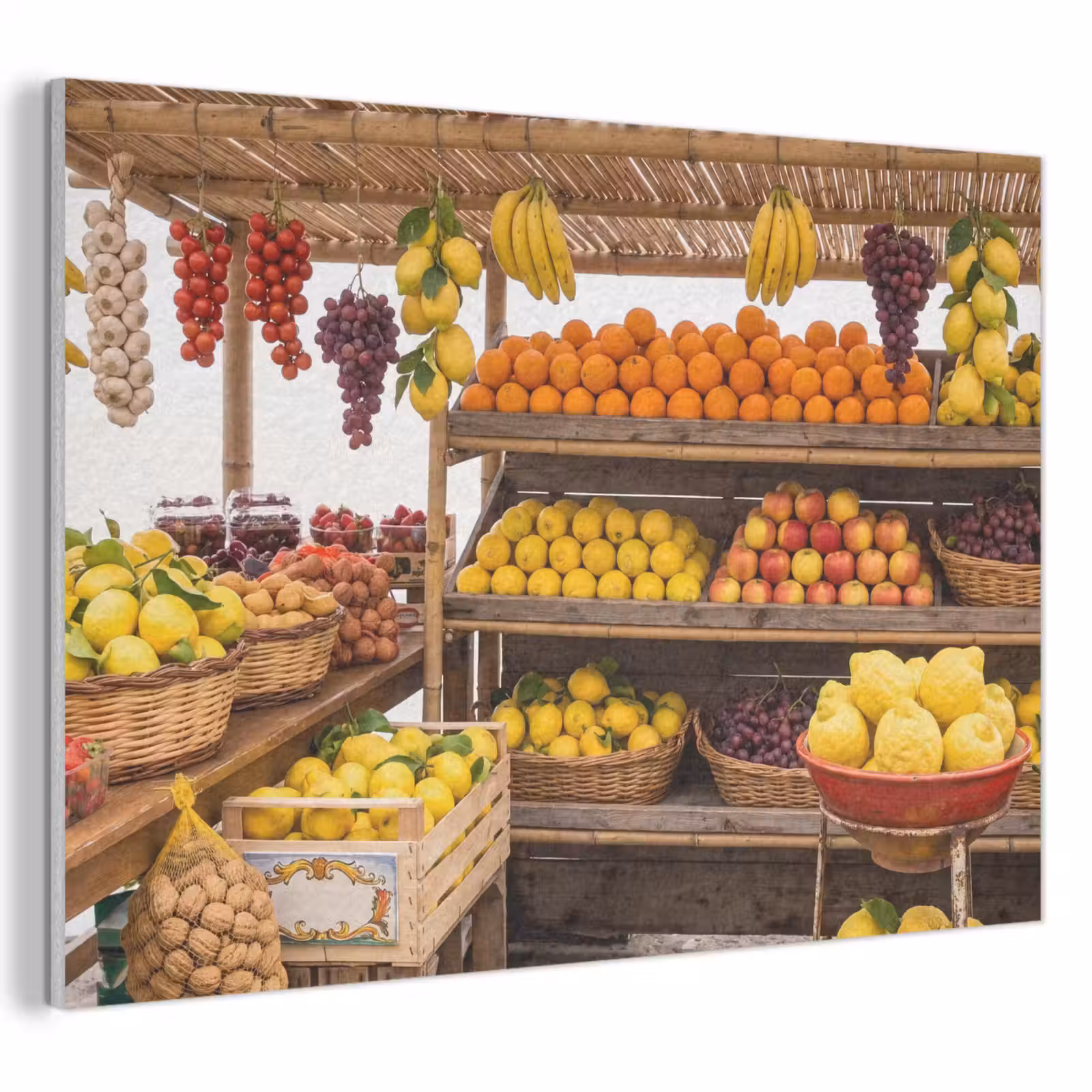 Acoustic Panel - Market Stall - Fruit - Fresh - Marktkraam - Fruit - Vers PET vilt klein