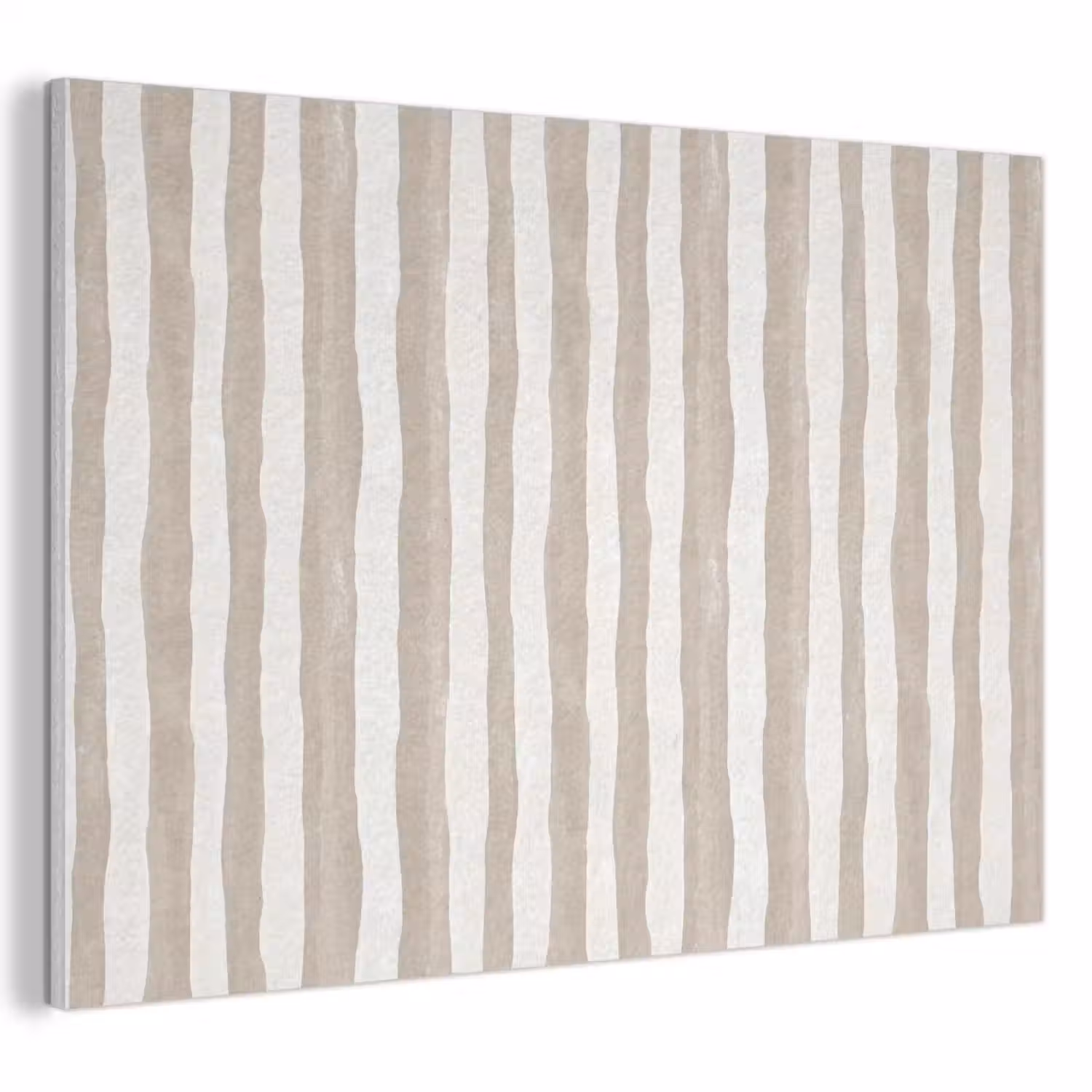 Minimalistisch - Strepen - Beige PET vilt klein 837 -3d