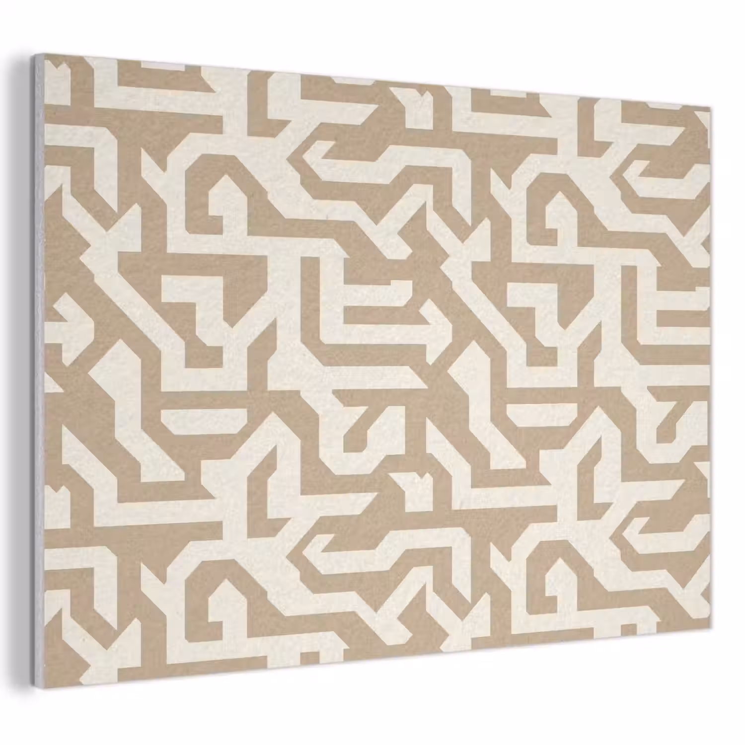 Modern - Abstract - Beige PET vilt klein 837 -3d