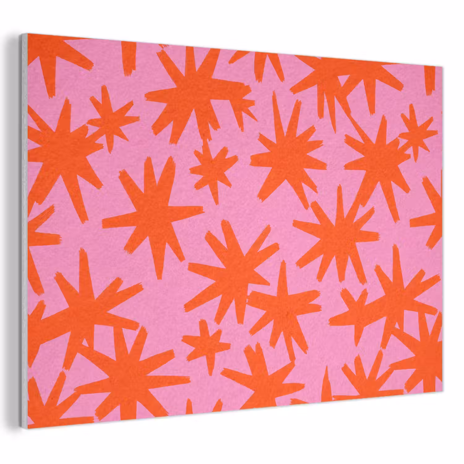 Modern - Sterren - Roze PET vilt klein 837 -3d