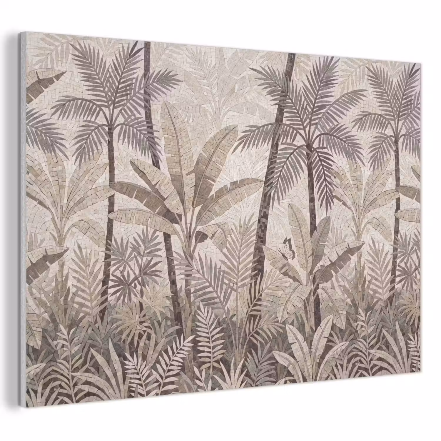 Natuur - Bladeren - Landschap - Mozaïek - Beige PET vilt klein -3d
