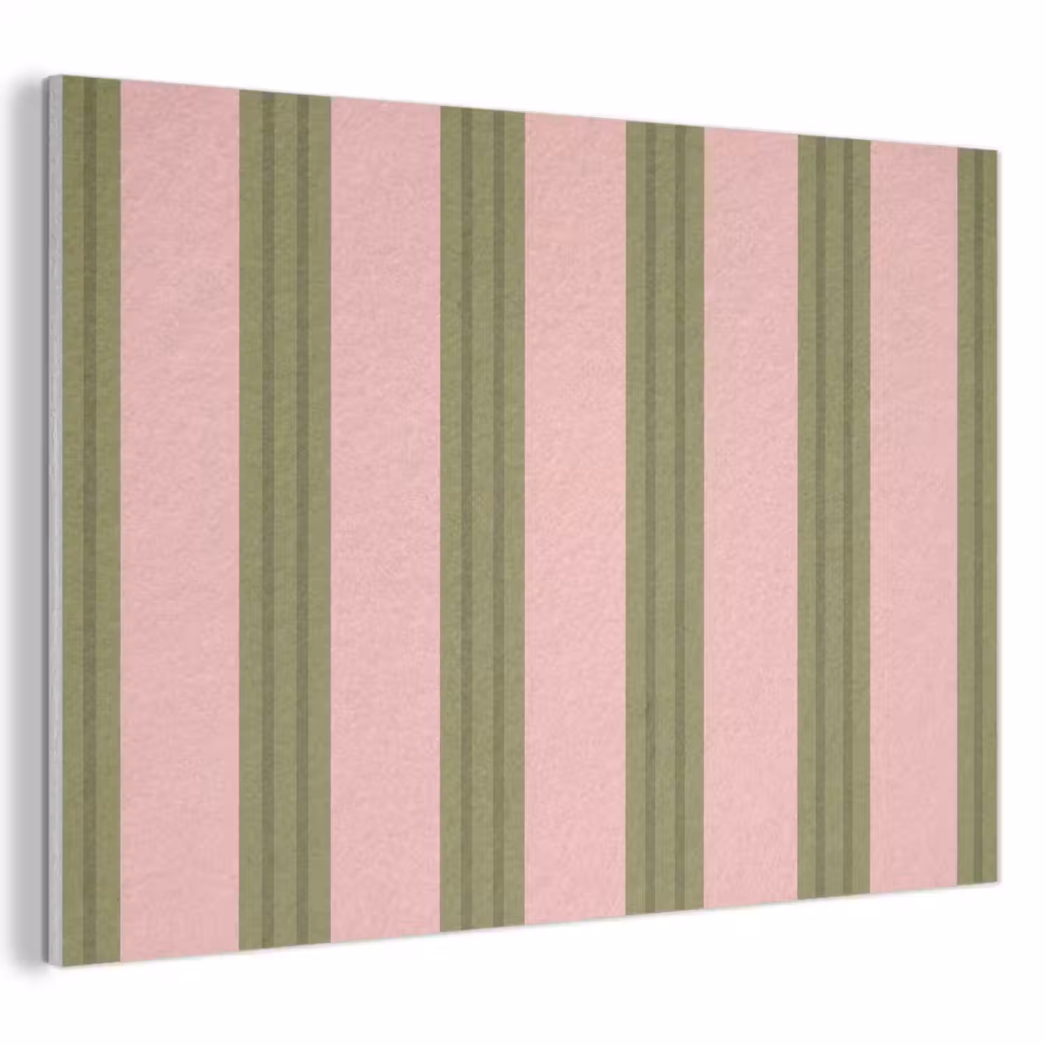 Patroon - Strepen - Abstract - Roze - Groen PET vilt klein -3d