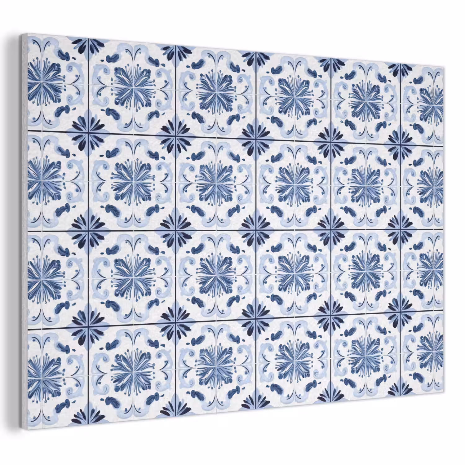 Patroon - Tegel - Blauw PET vilt klein 837 -3d