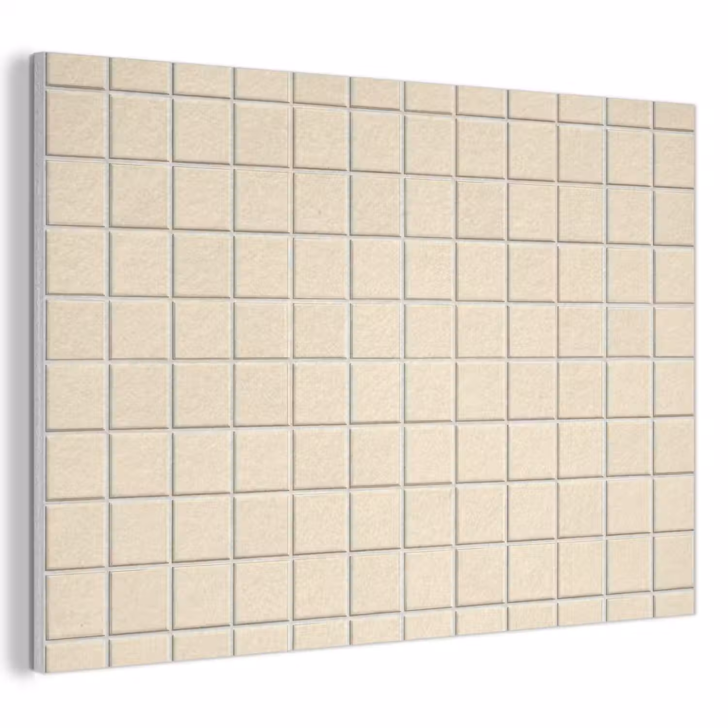 Patroon - Tegels - Gebroken - Wit PET vilt klein 837 -3d