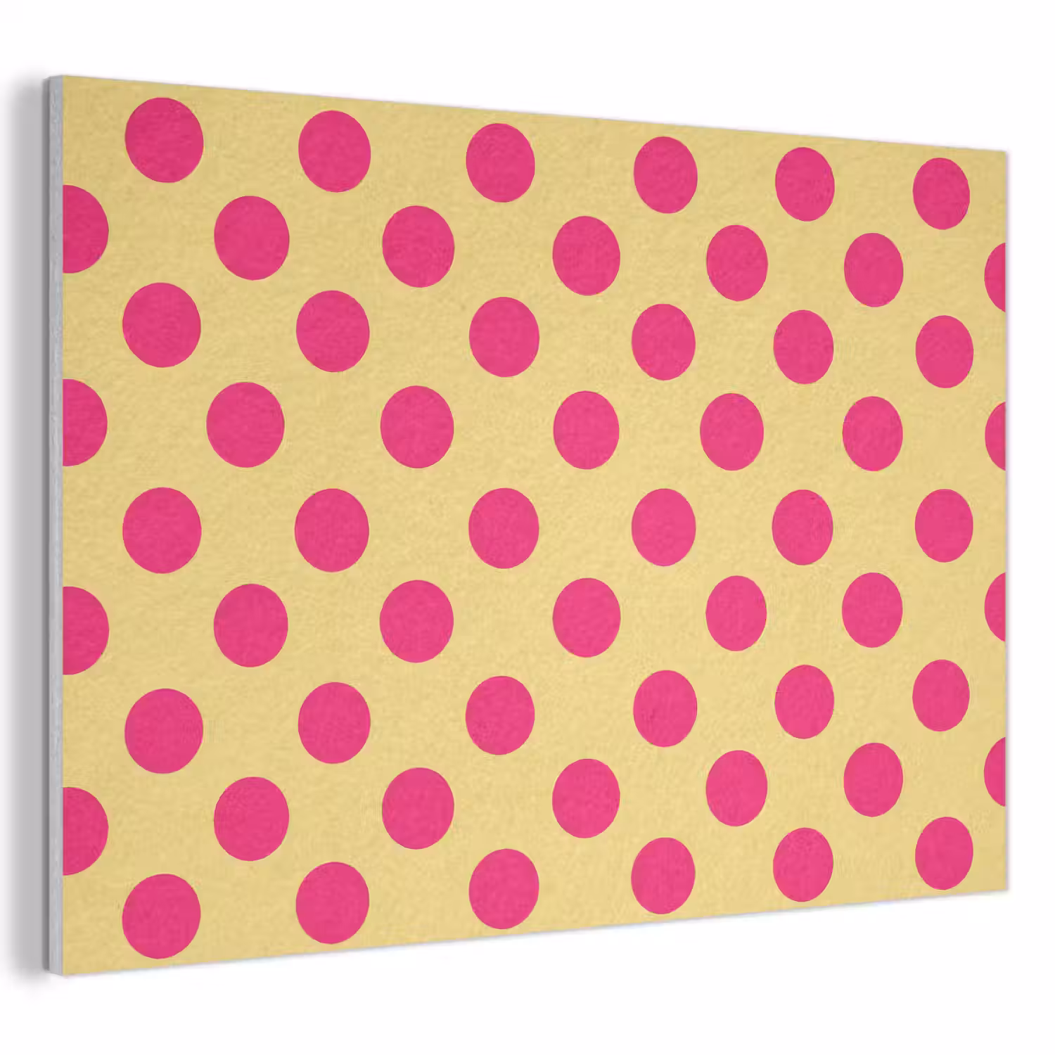 Roze - Stippen - Geel PET vilt klein 837 -3d