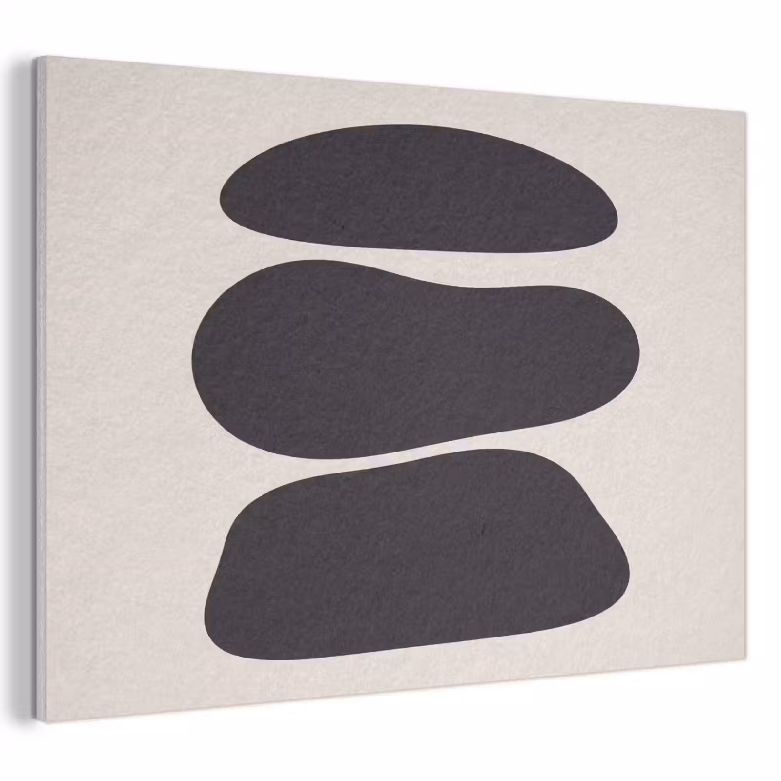 Acoustic Panel - Shapes - Organic - Black - Vormen - Organisch - Zwart PET vilt klein