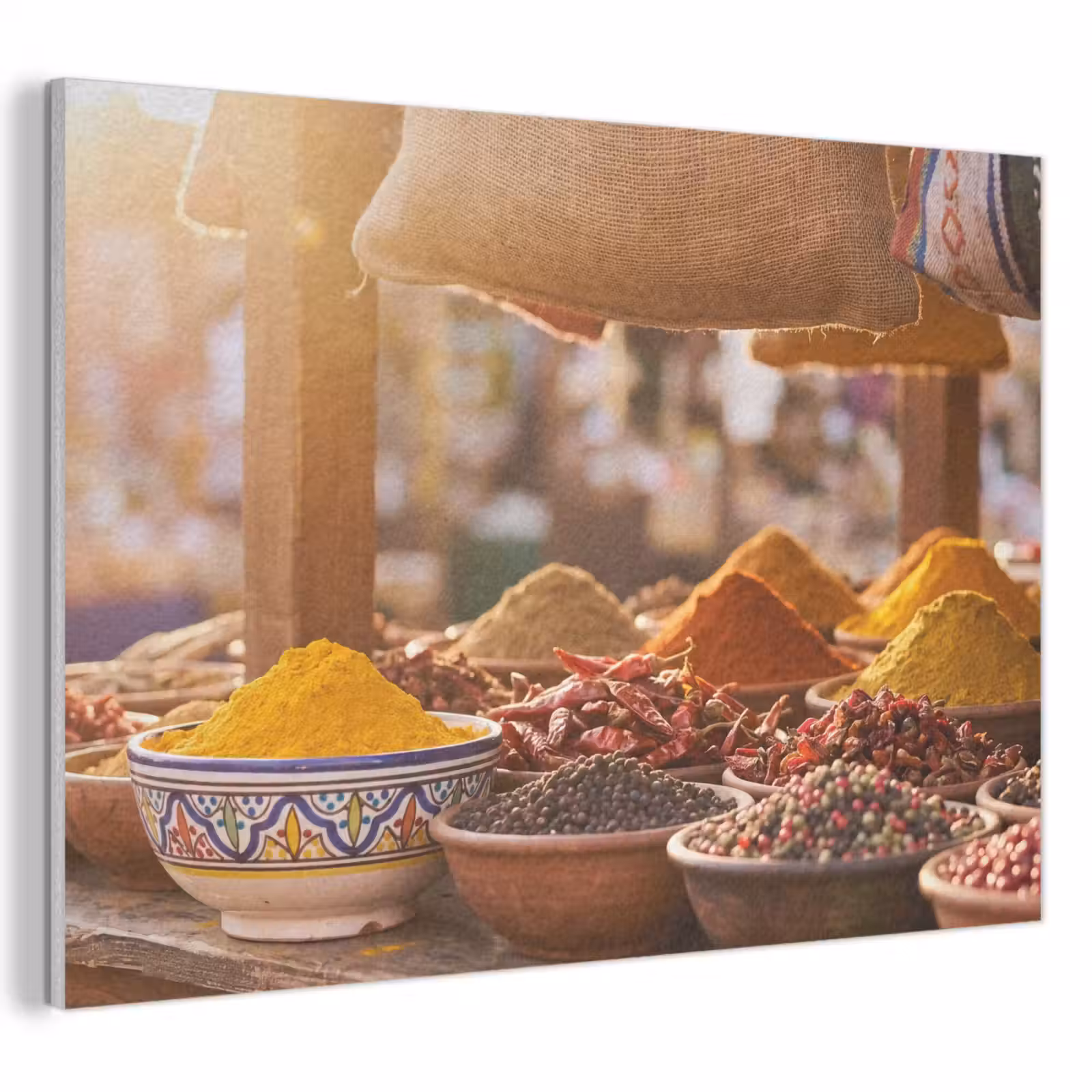 Acoustic Panel - Spices - Market - Colorful - Specerijen - Markt - Kleurrijk PET vilt klein