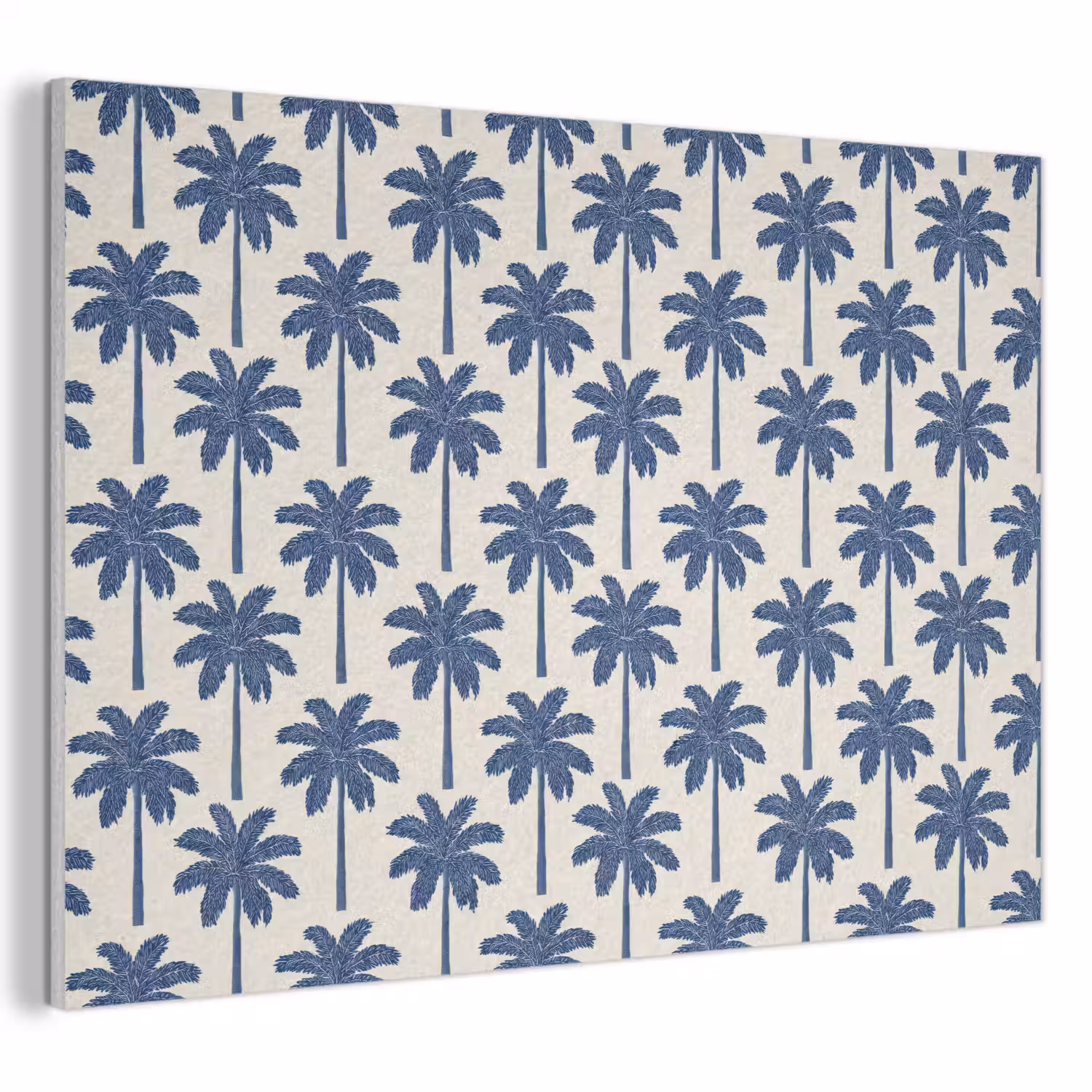 Symmetrisch - Palm - Blauw PET vilt klein 837 -3d