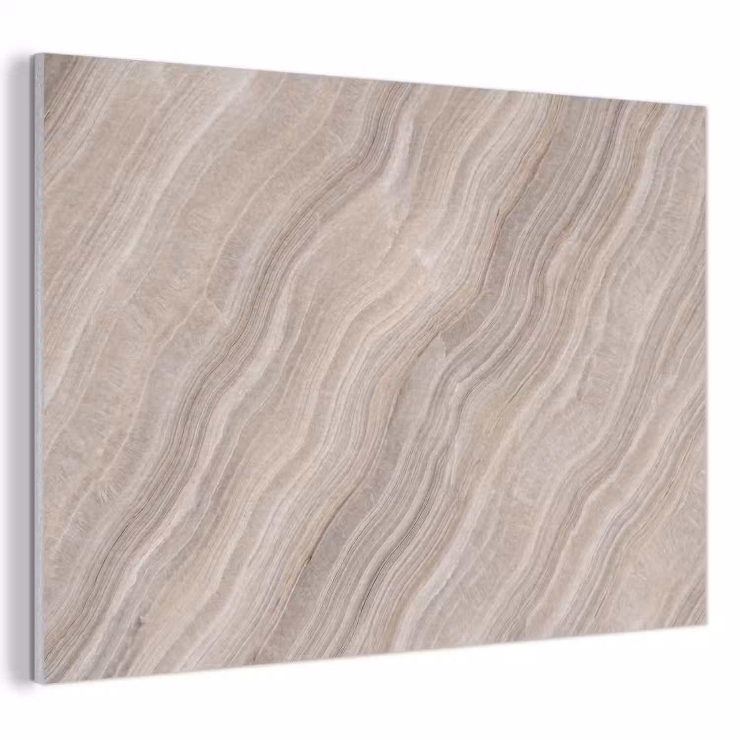 Textuur - Golvend - Abstract - Modern - Beige PET vilt klein -3d