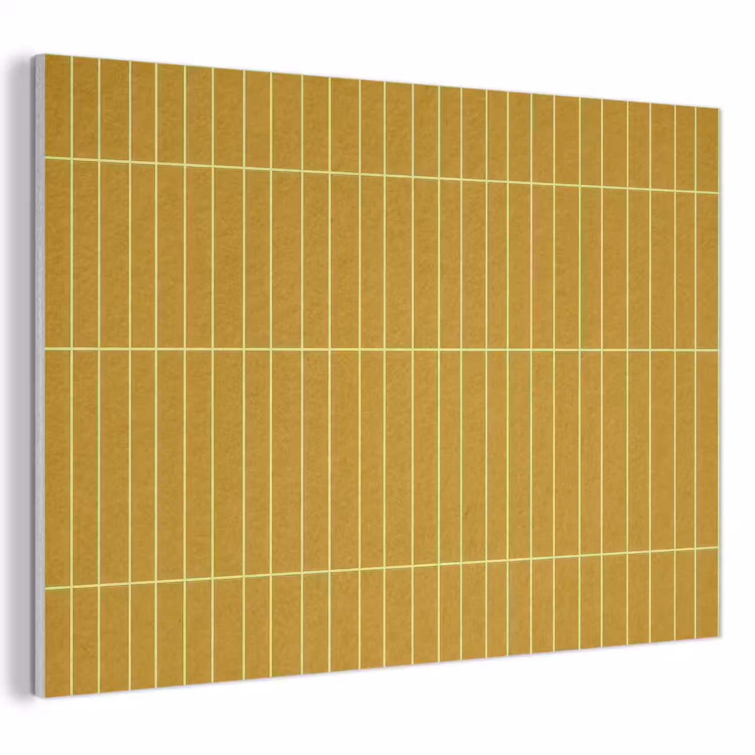 Tegels - Verticaal - Mosterdgeel PET vilt klein 837 -3d