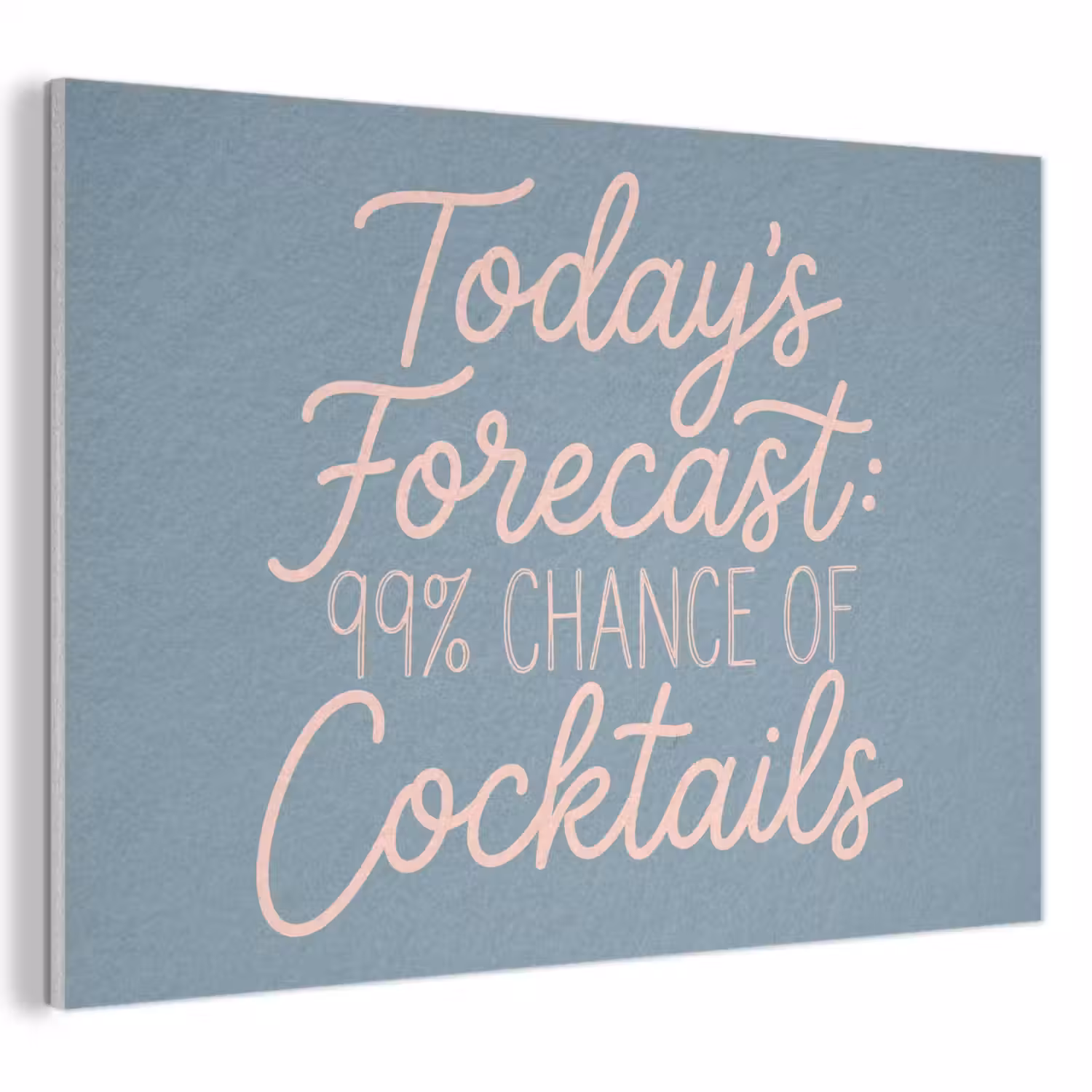 Today's Forecast - Cocktails - Blauw PET vilt klein -3d