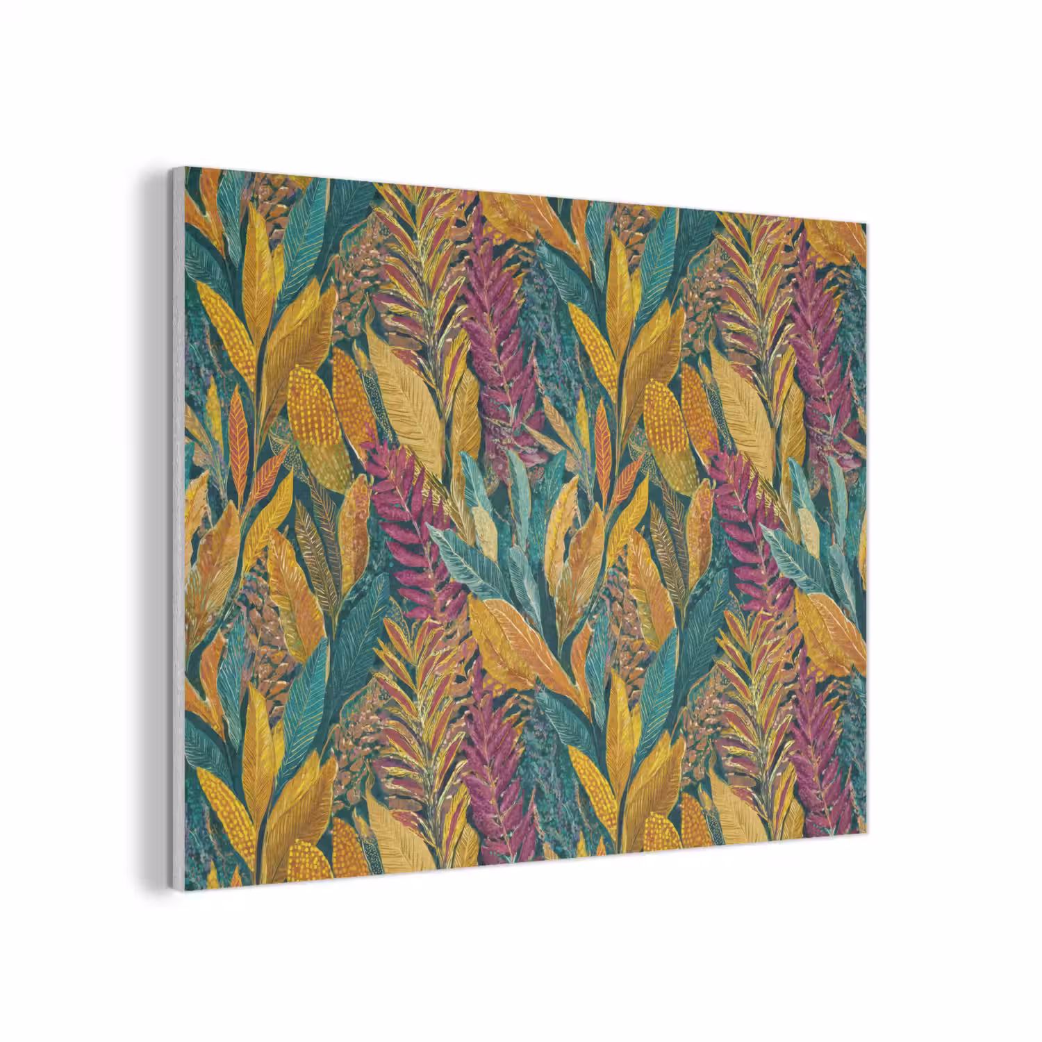 Tropische - Botanisch - Patroon - Kleurrijk - Exotisch PET vilt klein 837 -3d