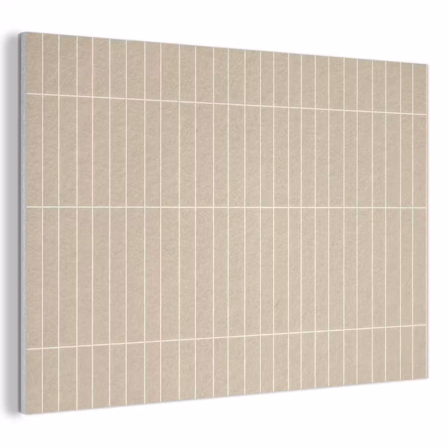 Verticaal - Wandtegel - Crème - Beige PET vilt klein 837 -3d