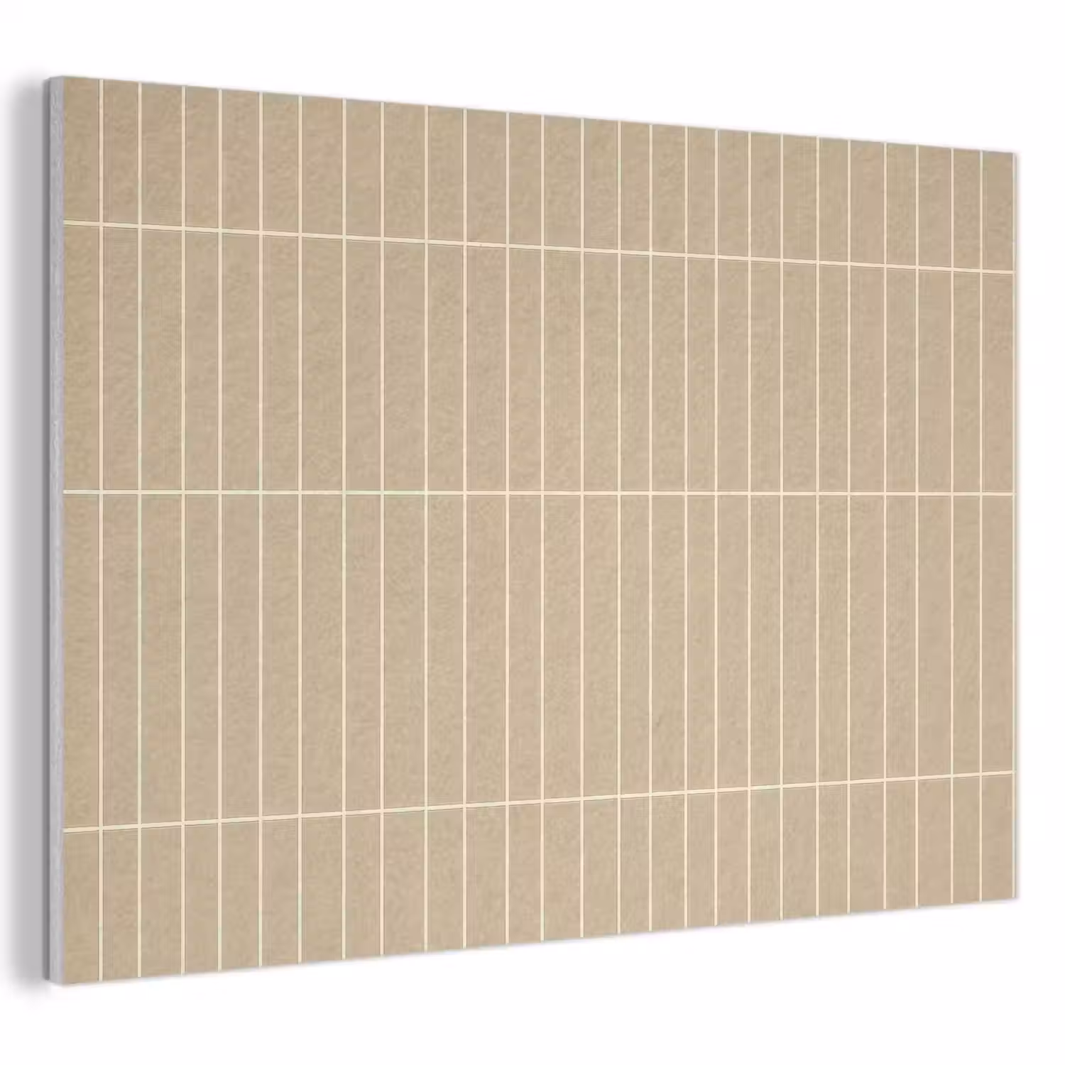 Verticaal - Wandtegel - Zand - Beige PET vilt klein 837 -3d