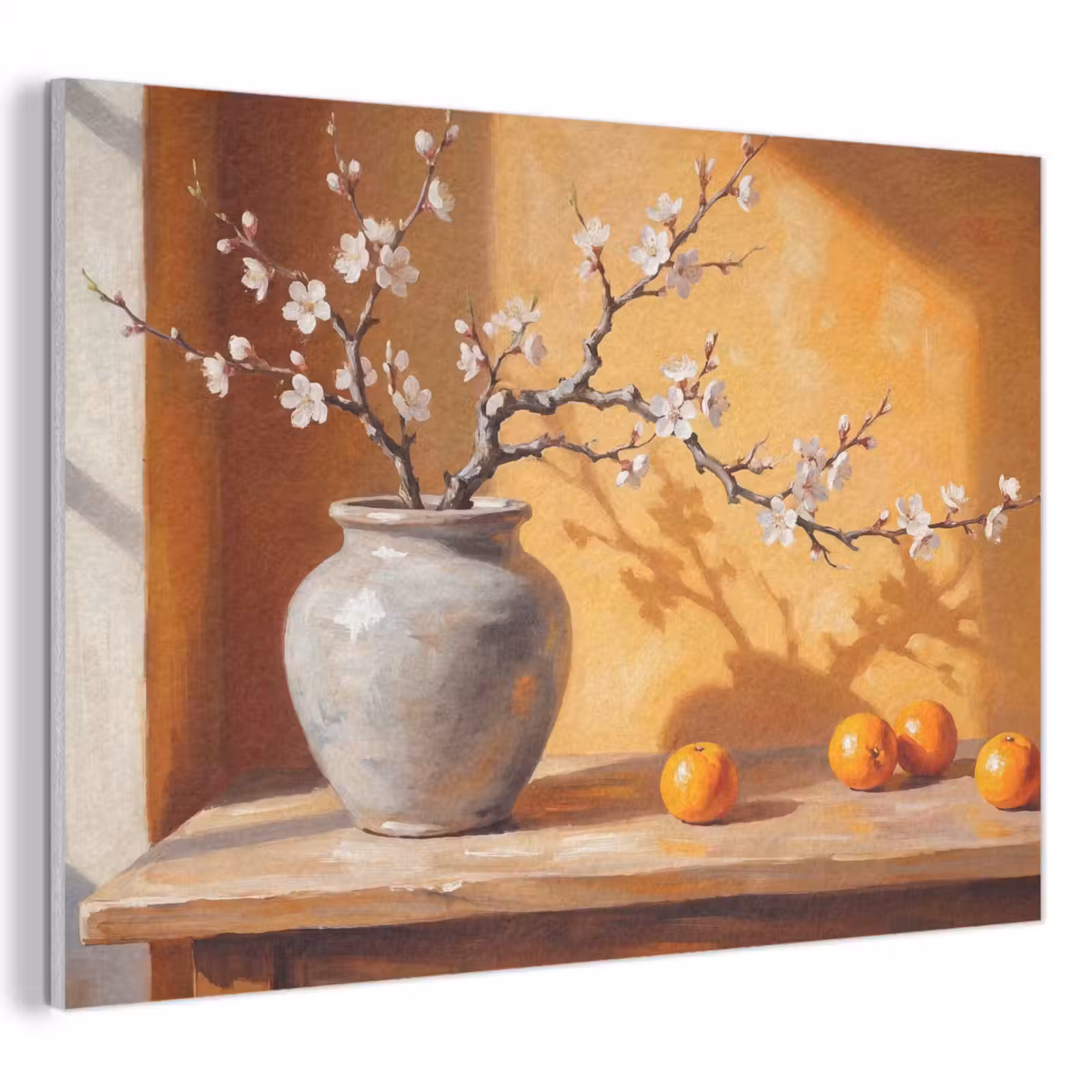 Acoustic Panel - White Flowers - Still Life - Witte bloemen - Stilleven PET vilt klein