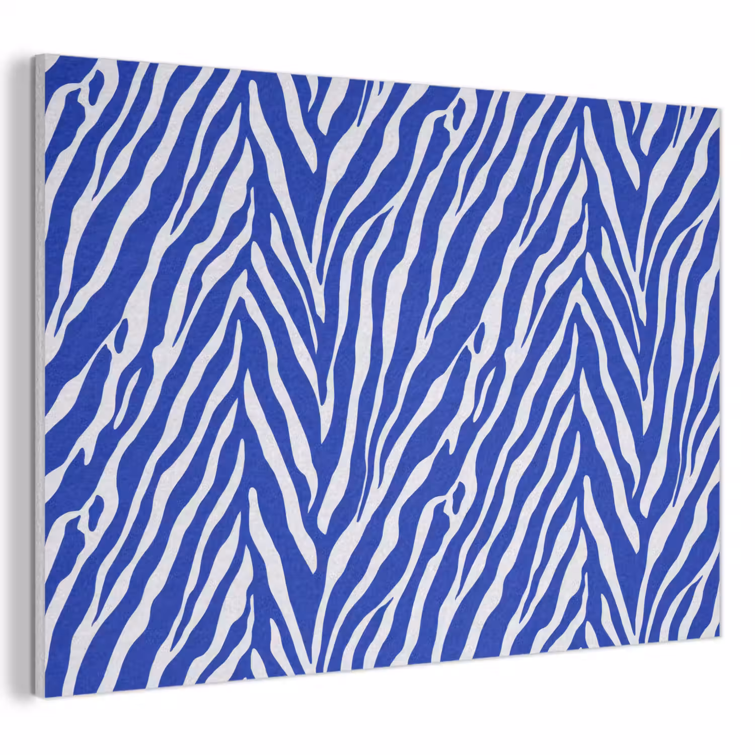 Zebra - Patroon - Kobalt - Blauw PET vilt klein 837 -3d