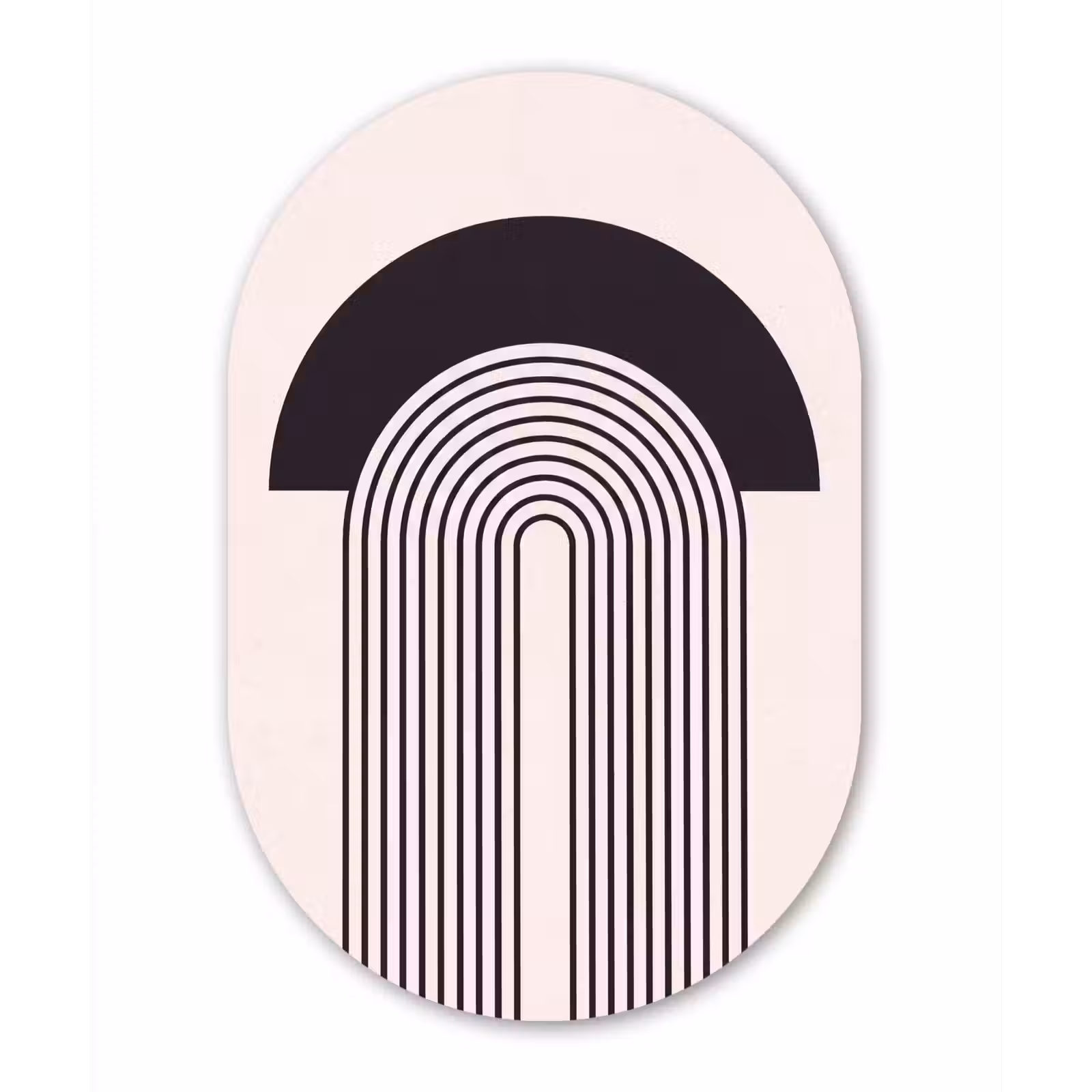aluminium oval wall art - Abstract - Arch - Modern - Abstract - Boog - Modern Wandcirkel Ovaal Aluminium middel