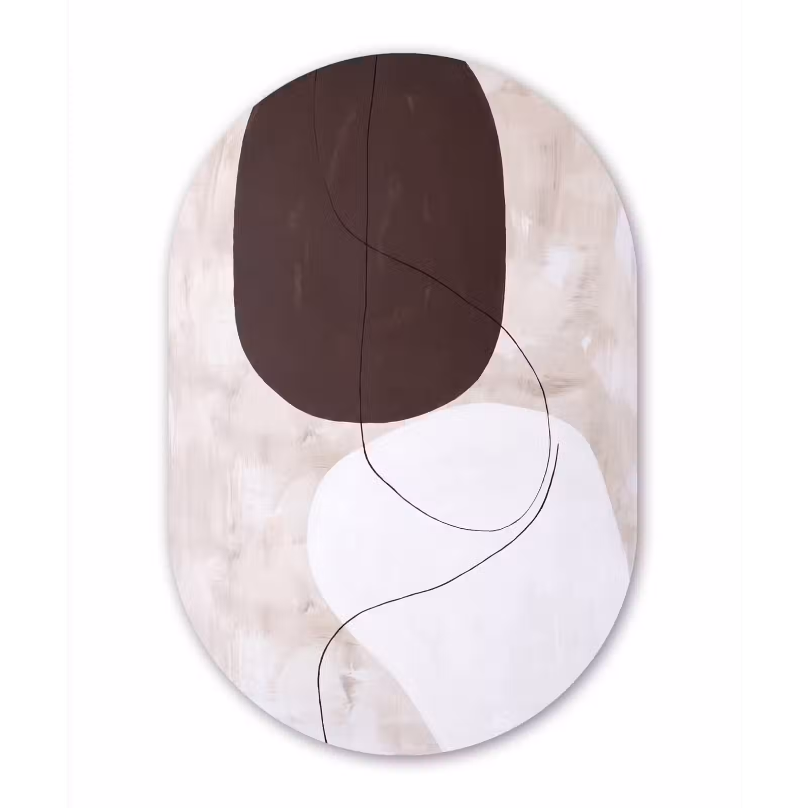 aluminium oval wall art - Abstract - Forms - Modern - Abstract - Vormen - Modern Wandcirkel Ovaal Aluminium middel