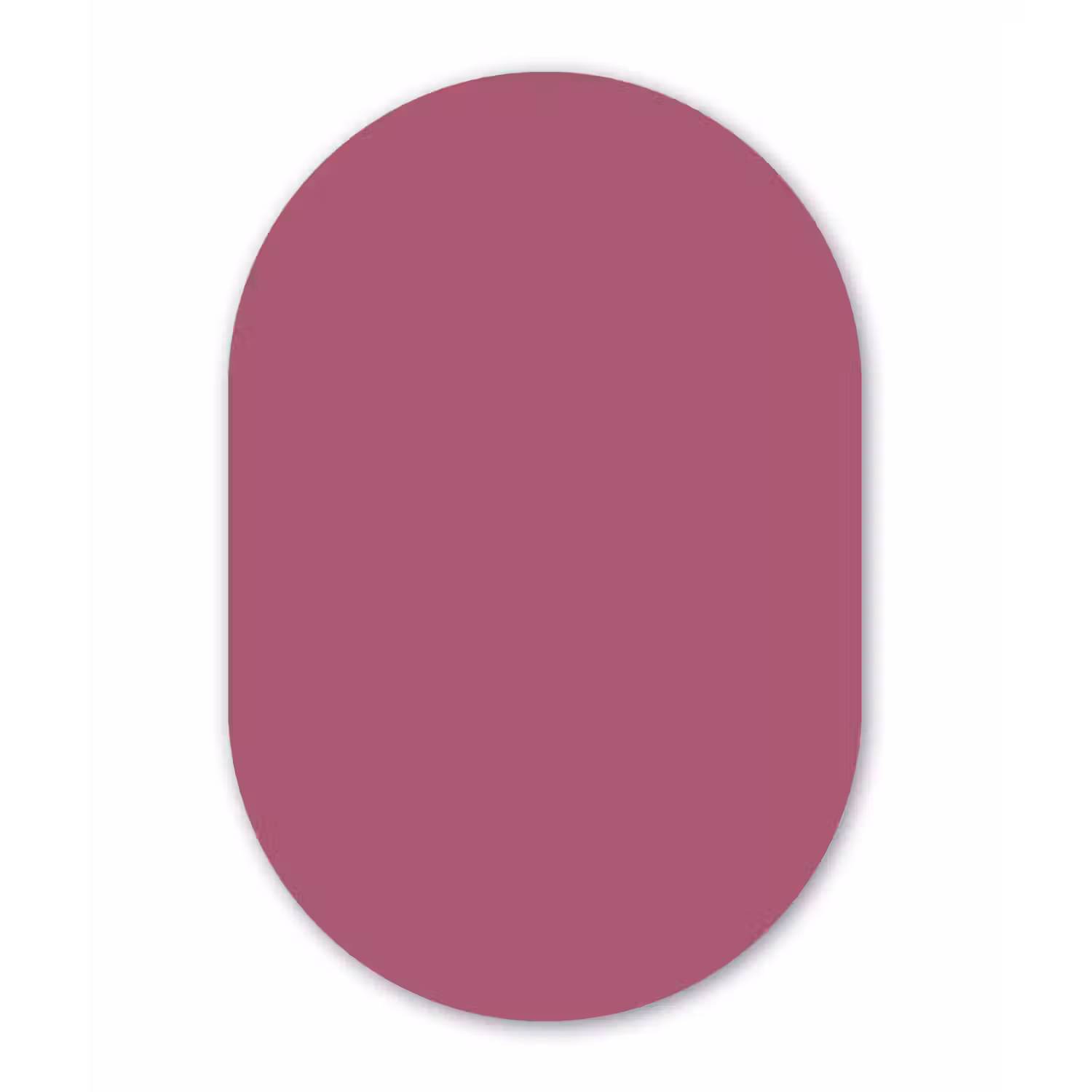 Berry - Roze -Pink Wandcirkel Ovaal Aluminium middel 839 -3d