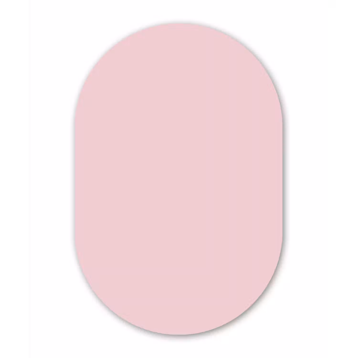 Blush - Pink - Roze Wandcirkel Ovaal Aluminium middel 839 -3d