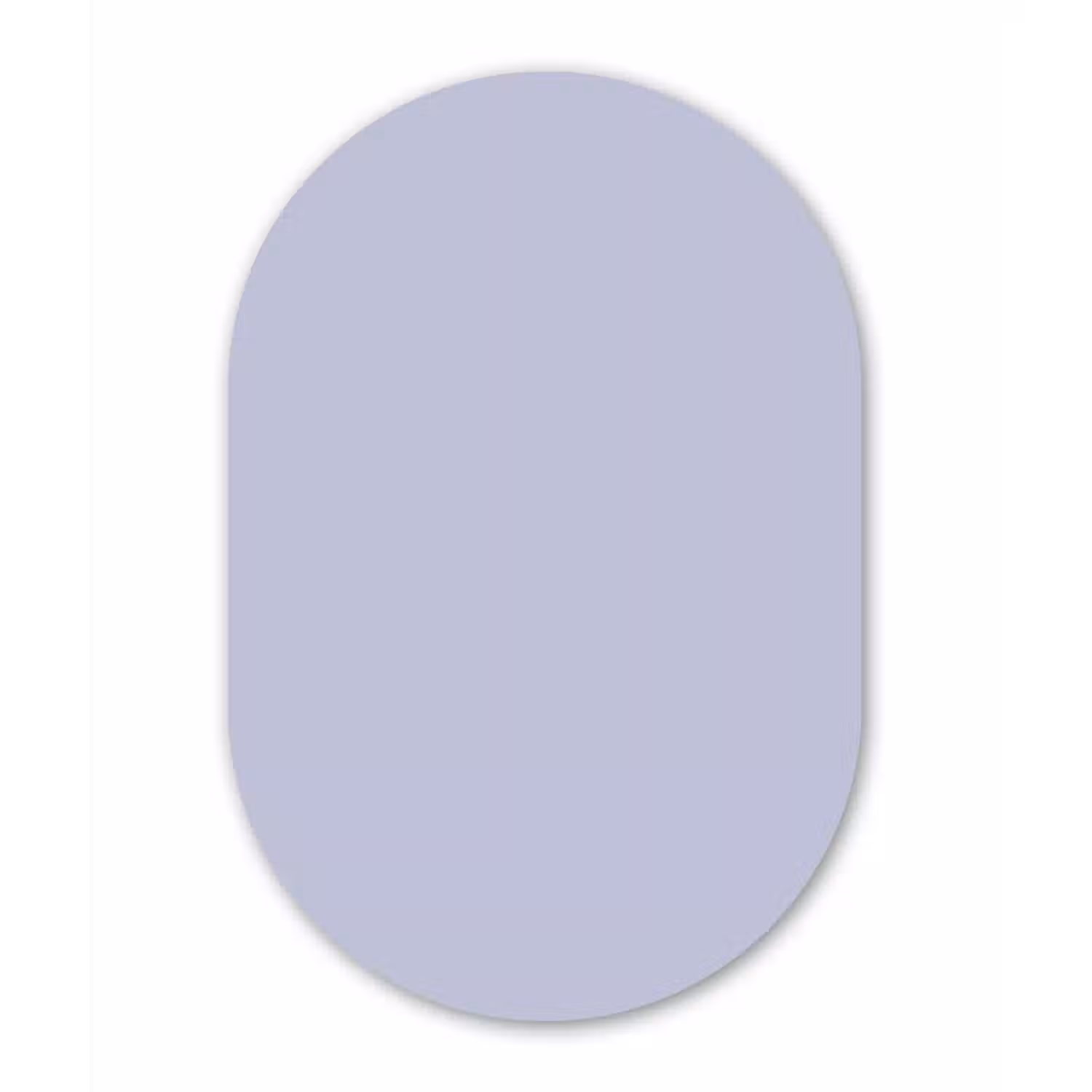 Chalky - Lavender - Paars Wandcirkel Ovaal Aluminium middel 839 -3d