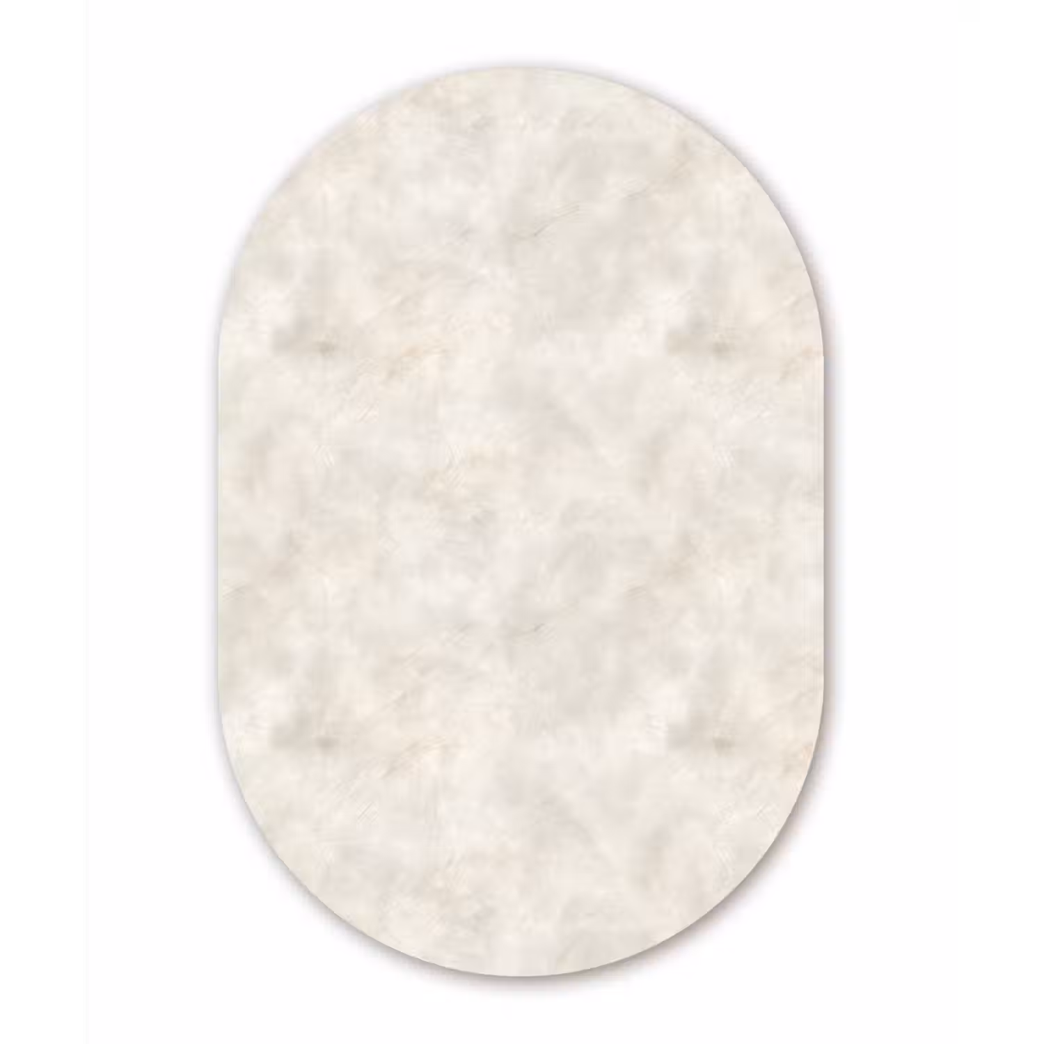 Crèmebeige - Marmer - Aders Wandcirkel Ovaal Aluminium middel 839 -3d