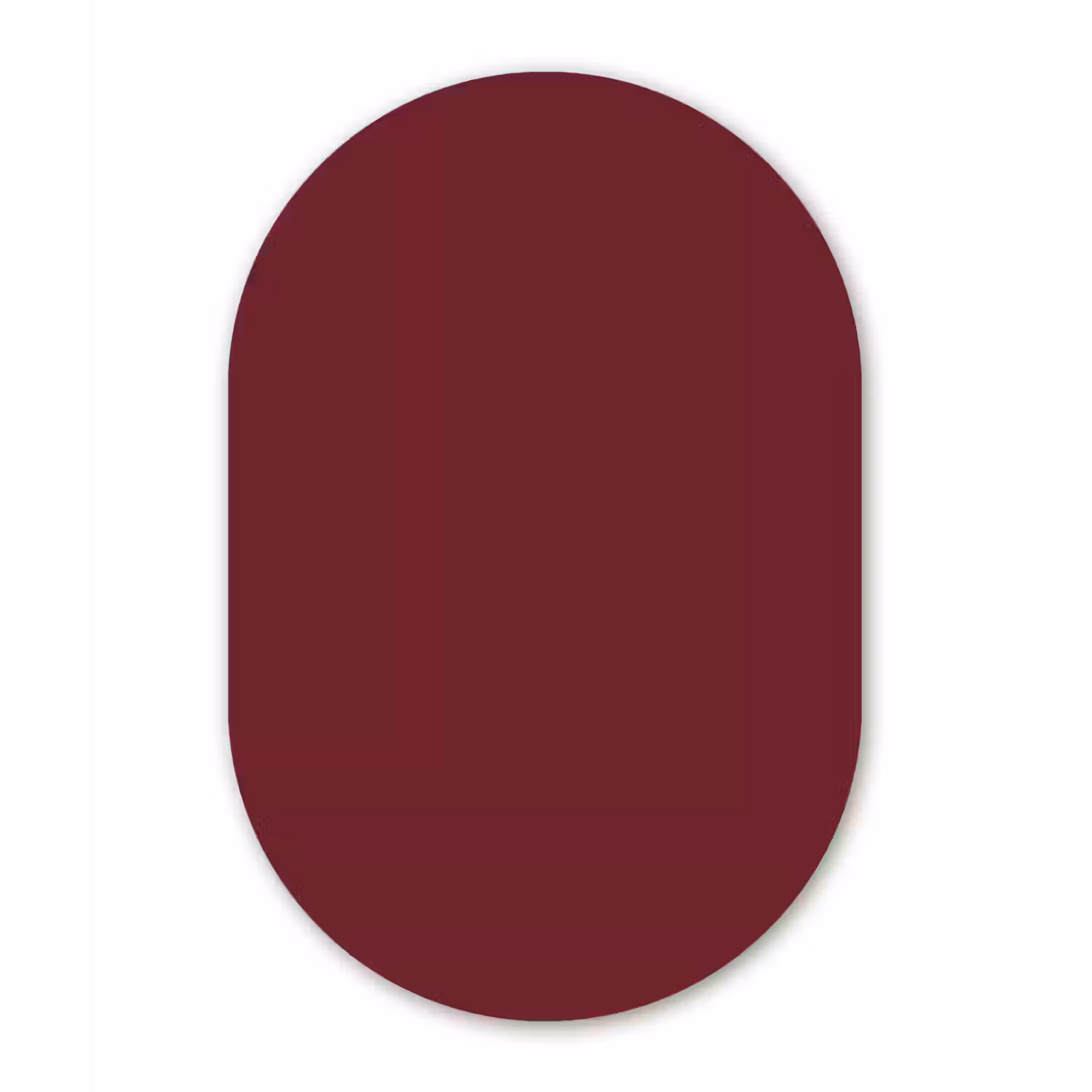 Dark - Garnet - Rood Wandcirkel Ovaal Aluminium middel 839 -3d