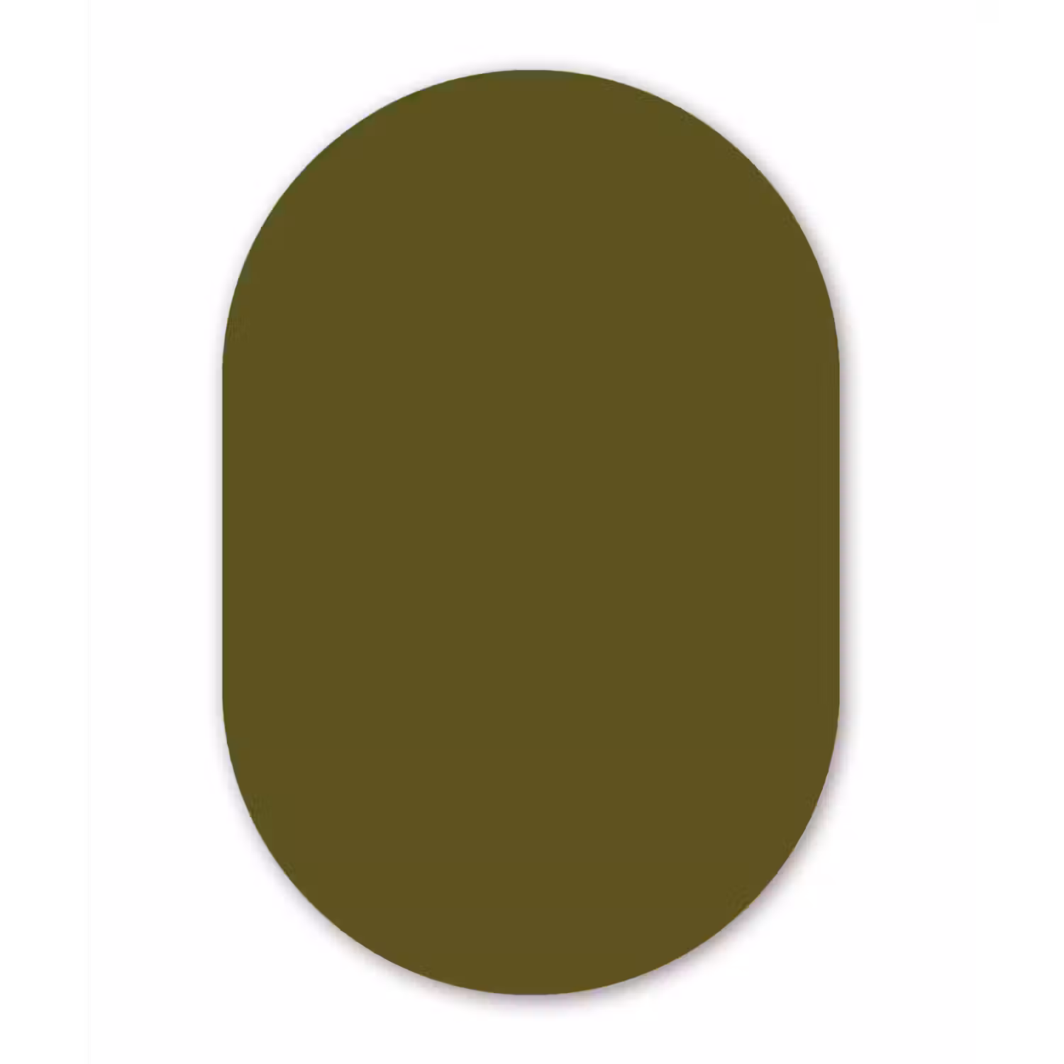 Dark - Olive - Groen Wandcirkel Ovaal Aluminium middel 839 -3d
