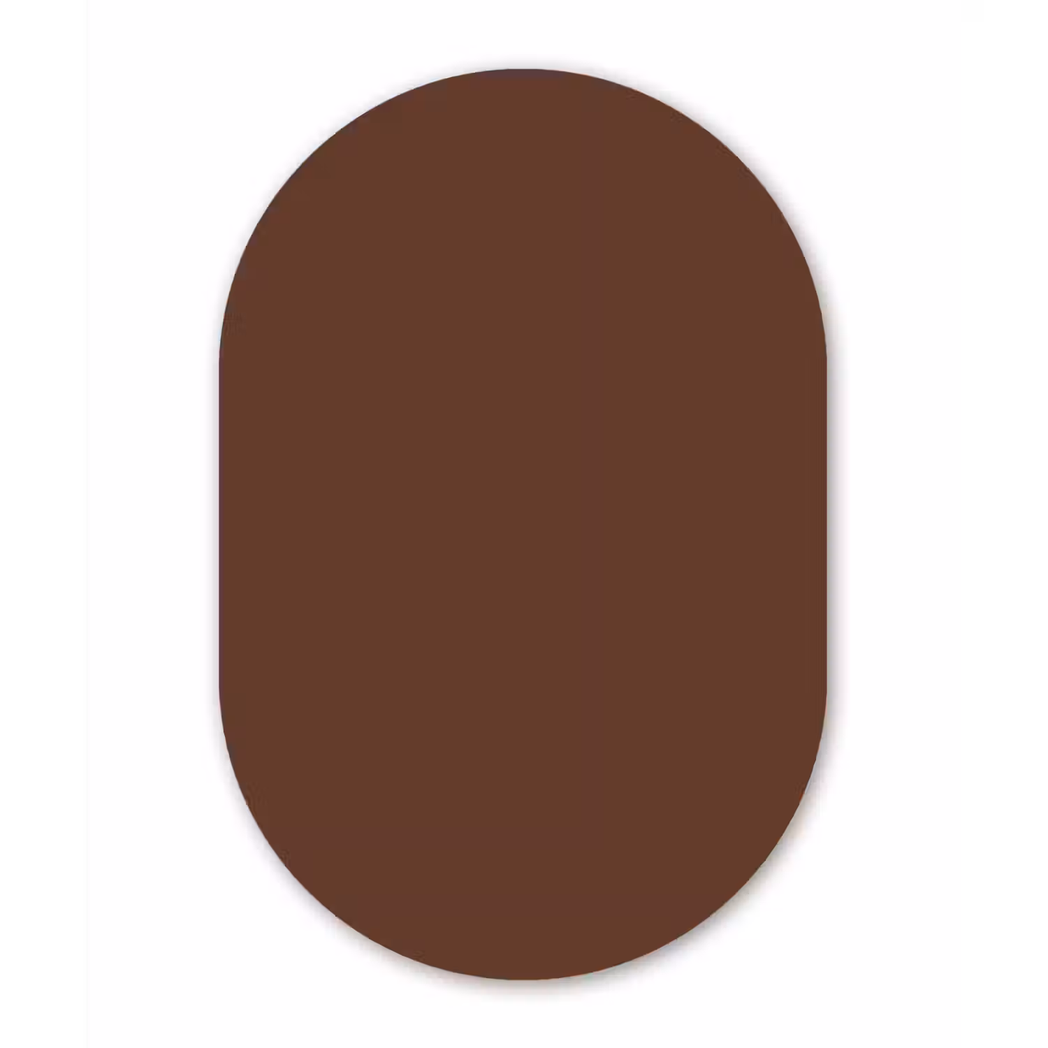 Deep - Clay - Brown - Bruin Wandcirkel Ovaal Aluminium middel 839 -3d