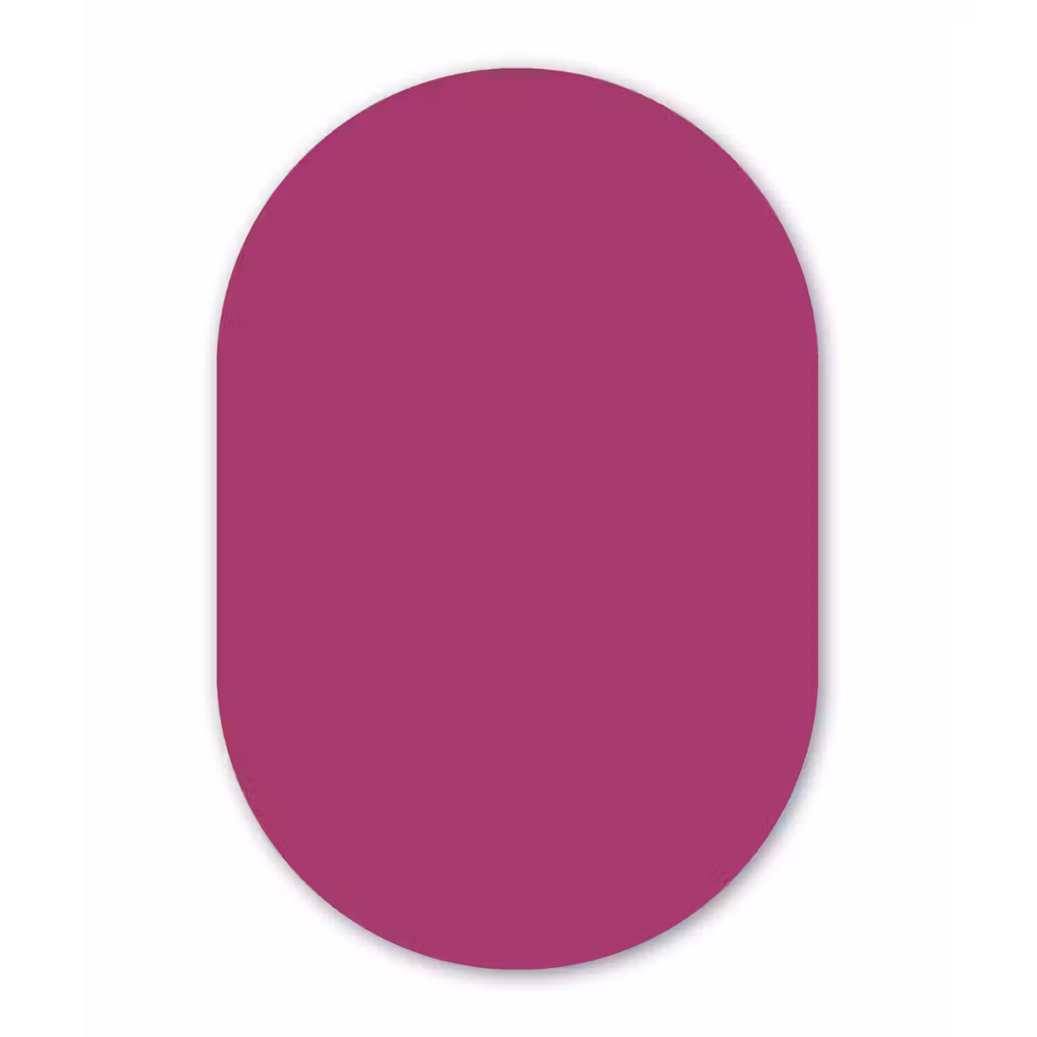 Deep - Magenta - Paars Wandcirkel Ovaal Aluminium middel 839 -3d