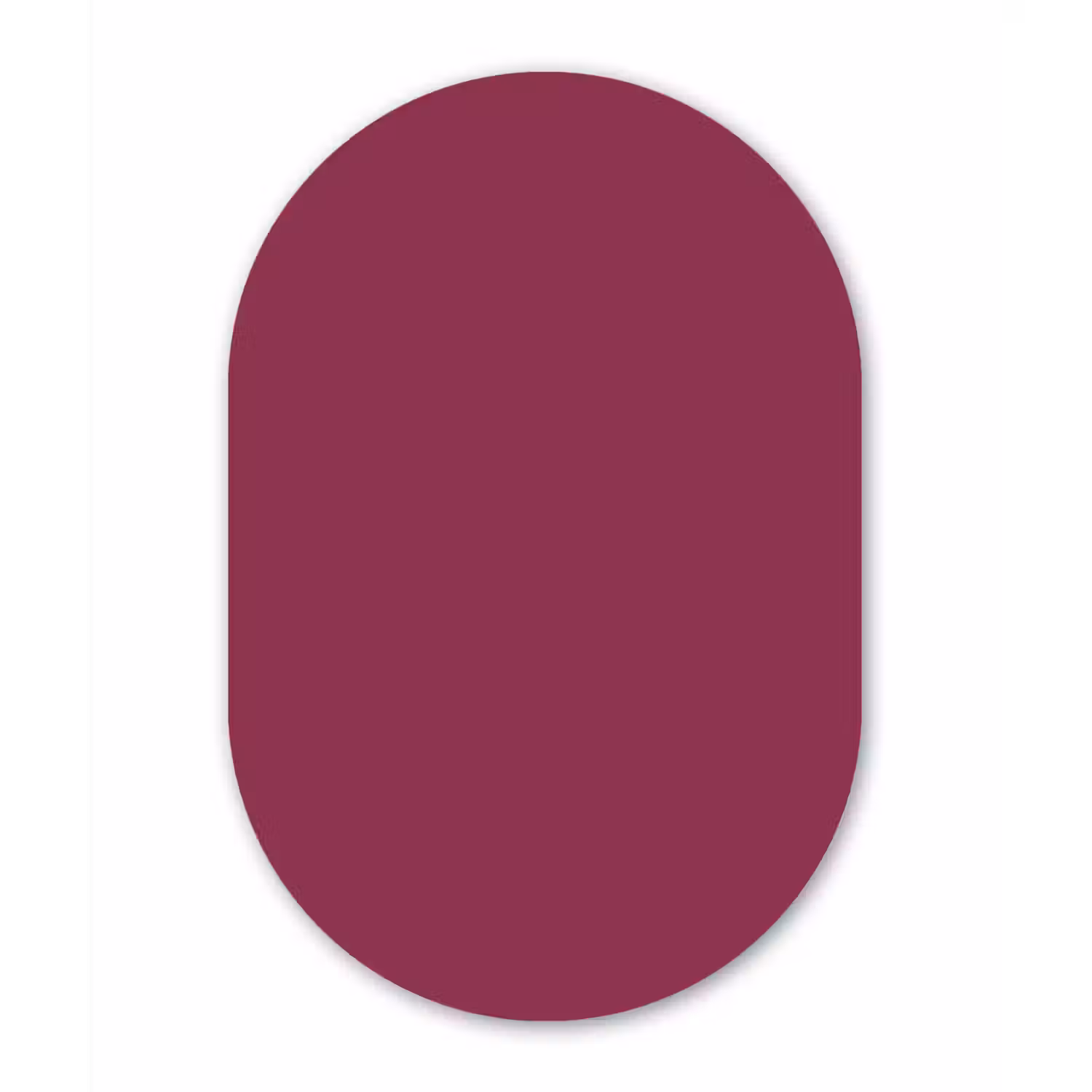 Deep - Rasberry - Rood Wandcirkel Ovaal Aluminium middel 839 -3d