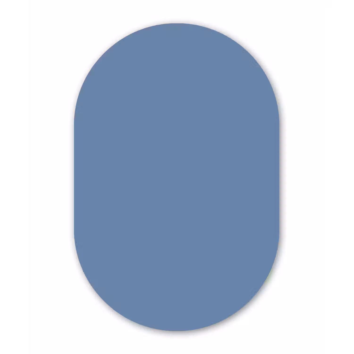 Denim - Breeze - Blauw Wandcirkel Ovaal Aluminium middel 839 -3d