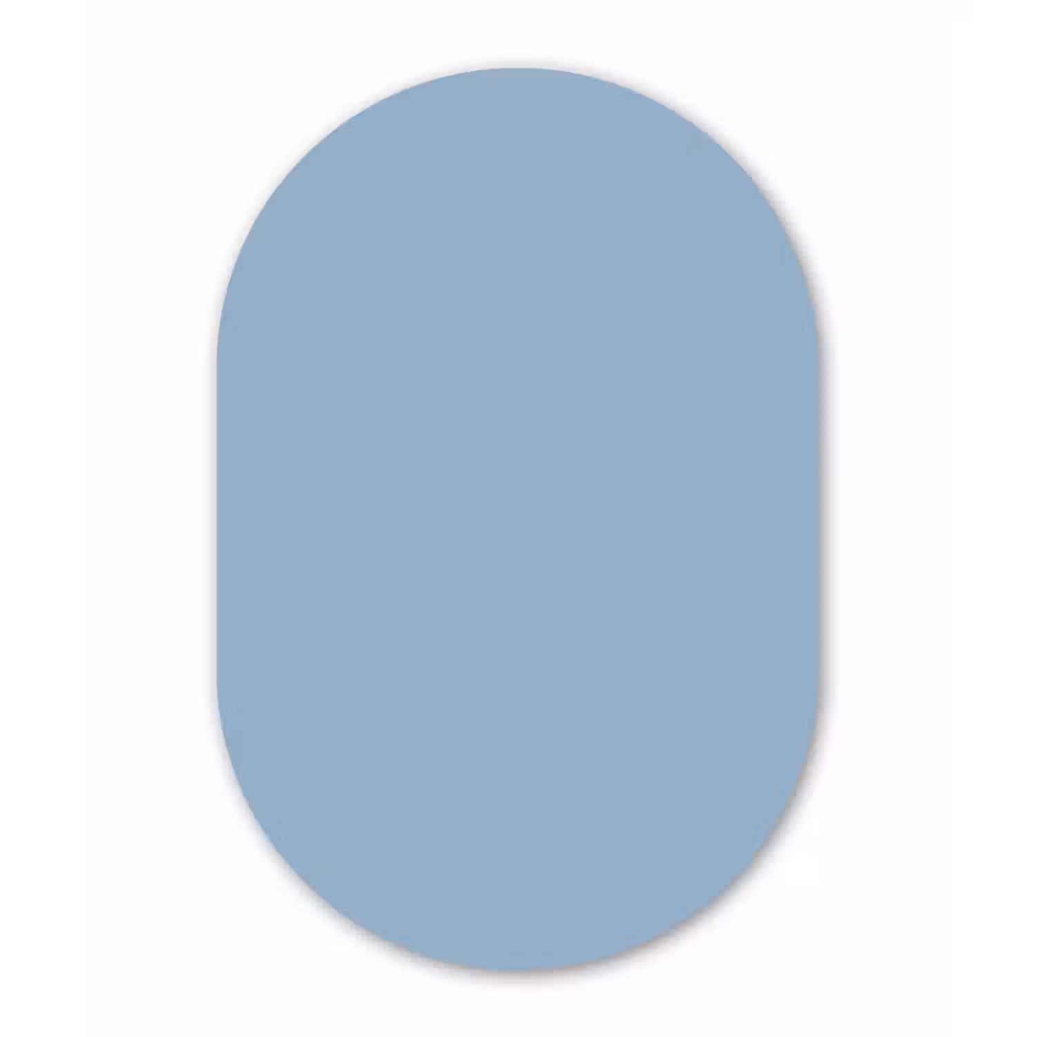 Dusty - Denim - Blauw Wandcirkel Ovaal Aluminium middel 839 -3d