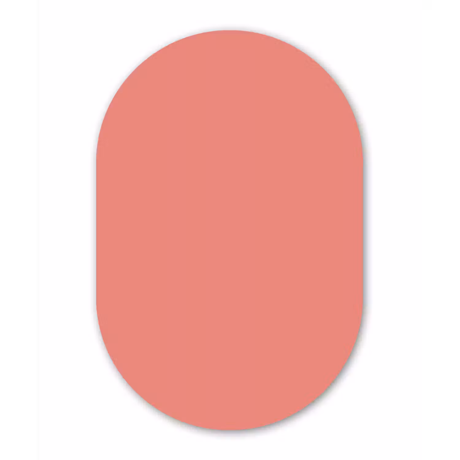 Dusty - Peach - Koraal Wandcirkel Ovaal Aluminium middel 839 -3d