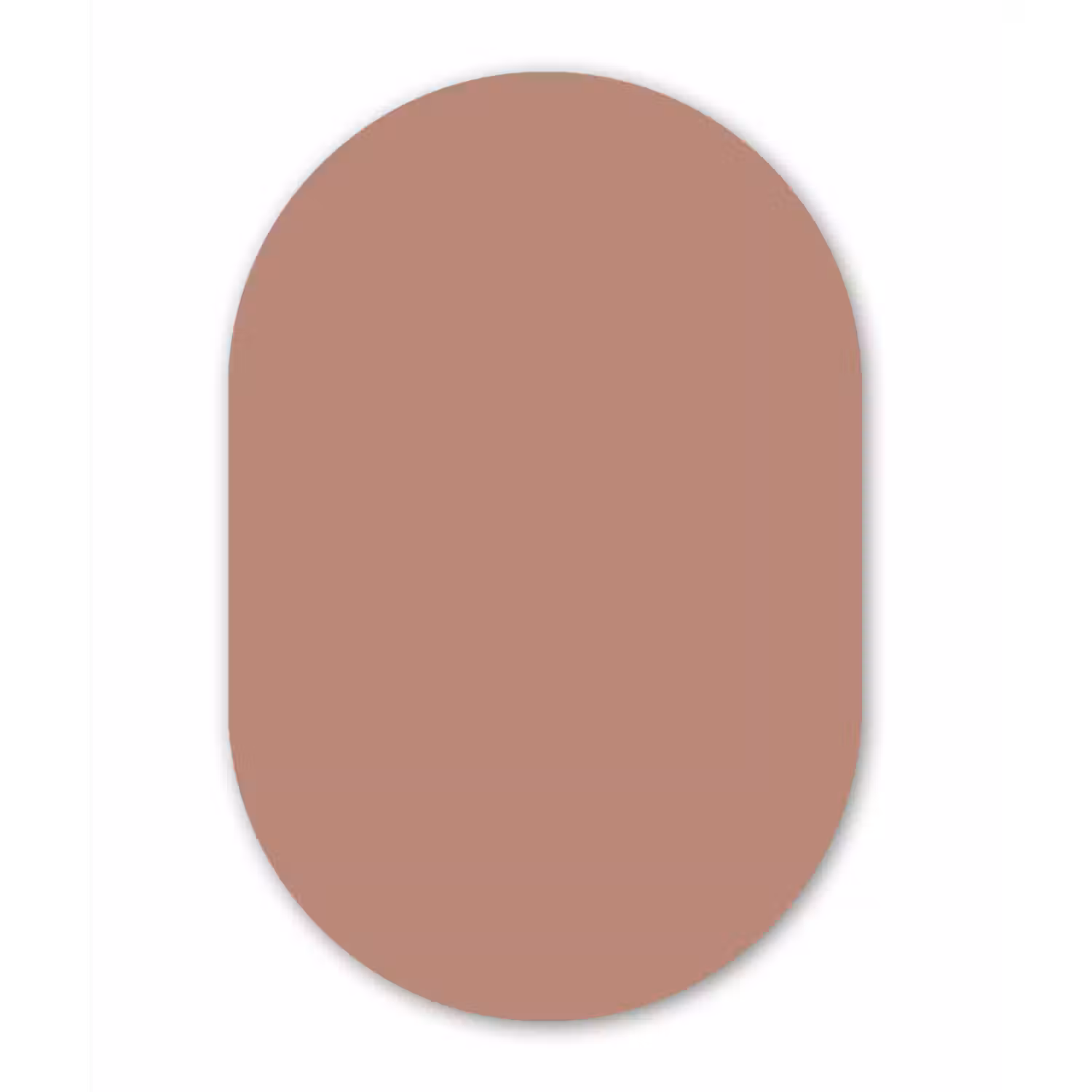 Earthy - Blusher - Roze Wandcirkel Ovaal Aluminium middel 839 -3d