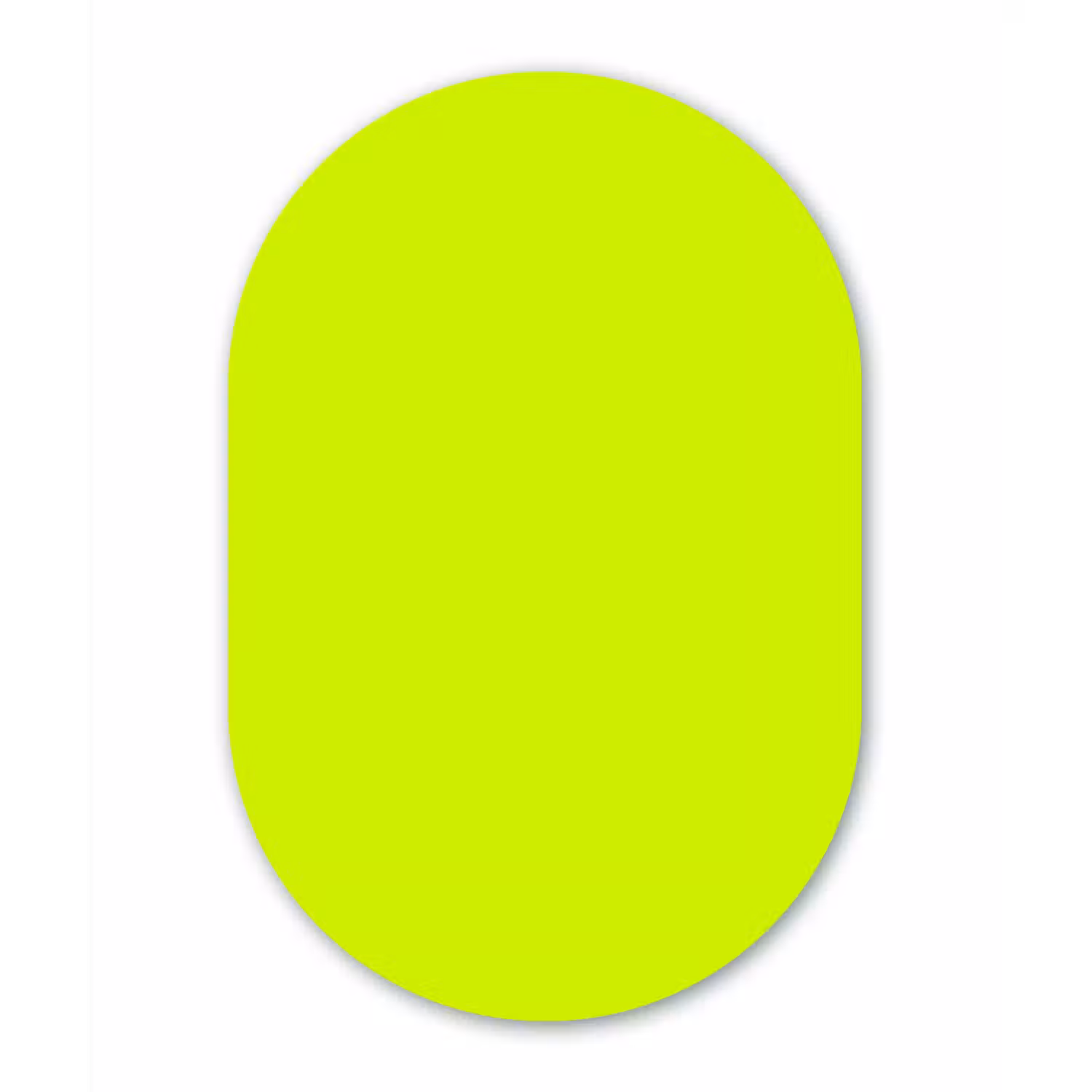 Electric - Lemon - Geel Wandcirkel Ovaal Aluminium middel 839 -3d