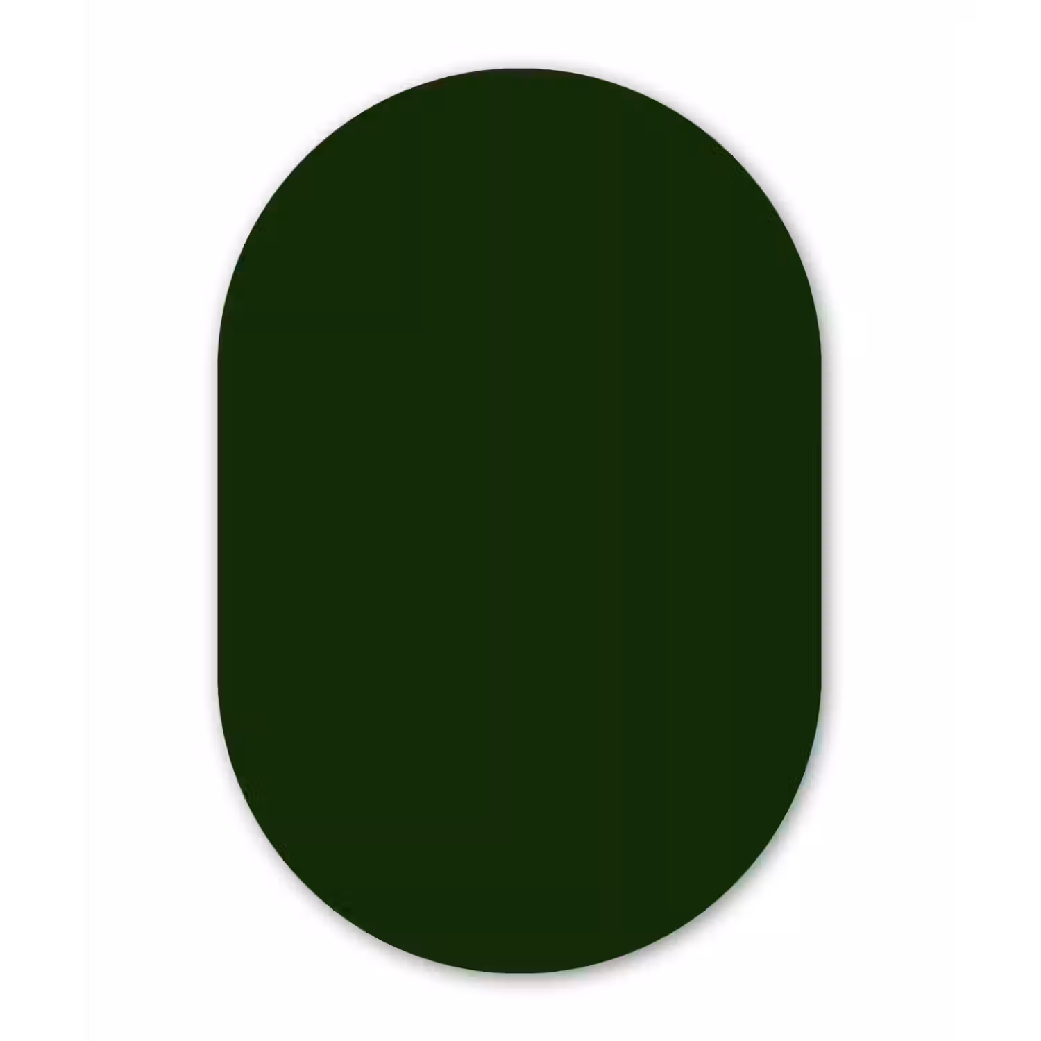 Forest - Green - Groen Wandcirkel Ovaal Aluminium middel 839 -3d